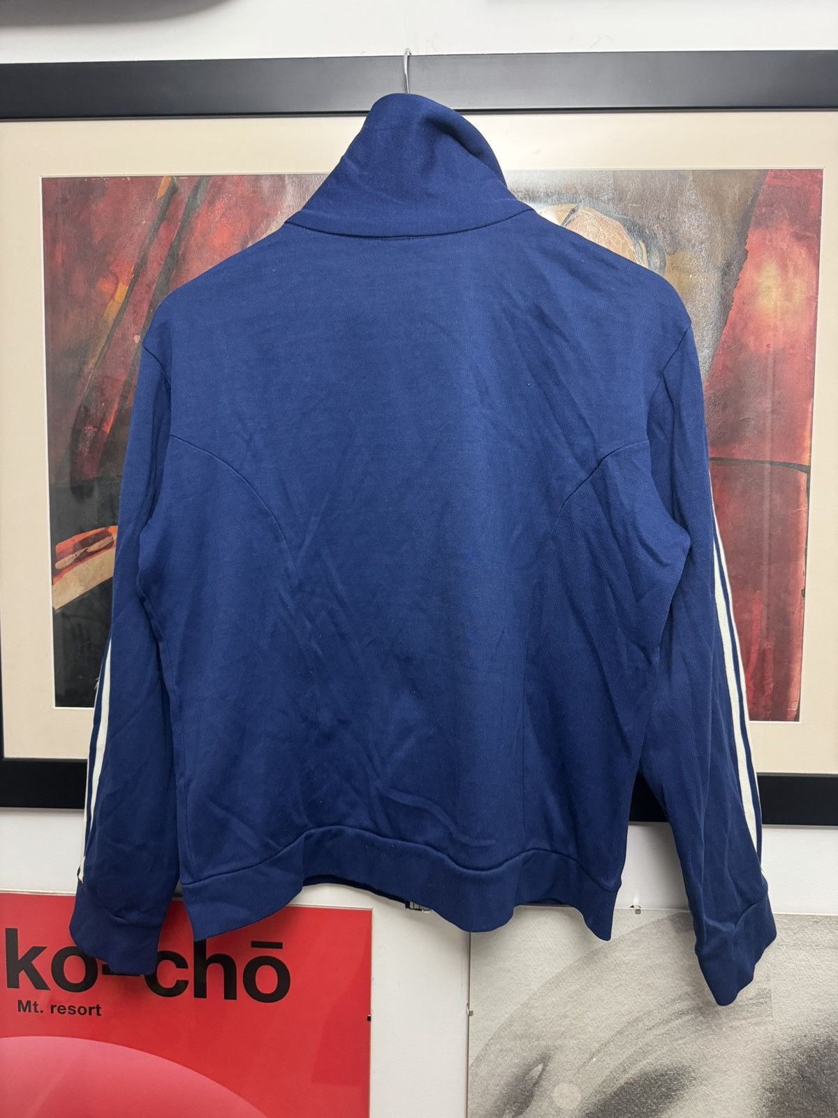 Adidas Vintage 60s Adidas Track Top Zip Rare Casual Stripes Blue Size US S / EU 44-46 / 1 - 7 Thumbnail