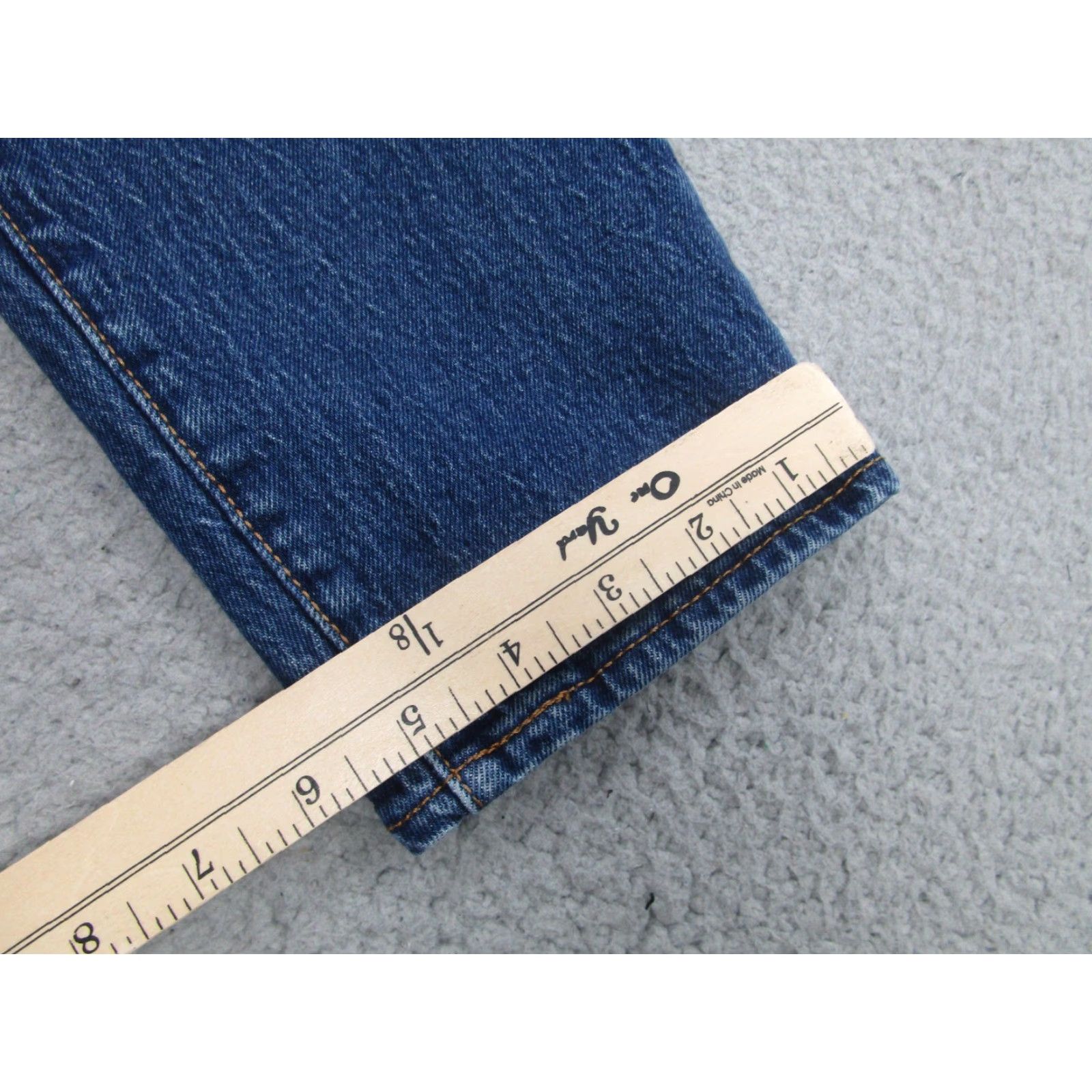 Levi's Levi's Wedgie Straight Jeans Womens 28 Blue High Rise Button Fly Stretch Big E Jeans Women Slim Rise 28 in Medium Blue Denim Size 28" / US 6 / IT 42 - 5 Thumbnail