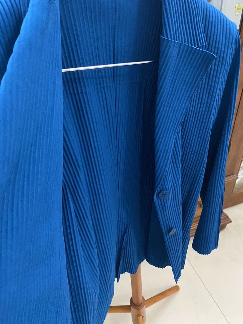 Issey Miyake Issey Miyake size:one size Blue long-sleeved shirt coat Size S / US 4 / IT 40 - 3 Thumbnail