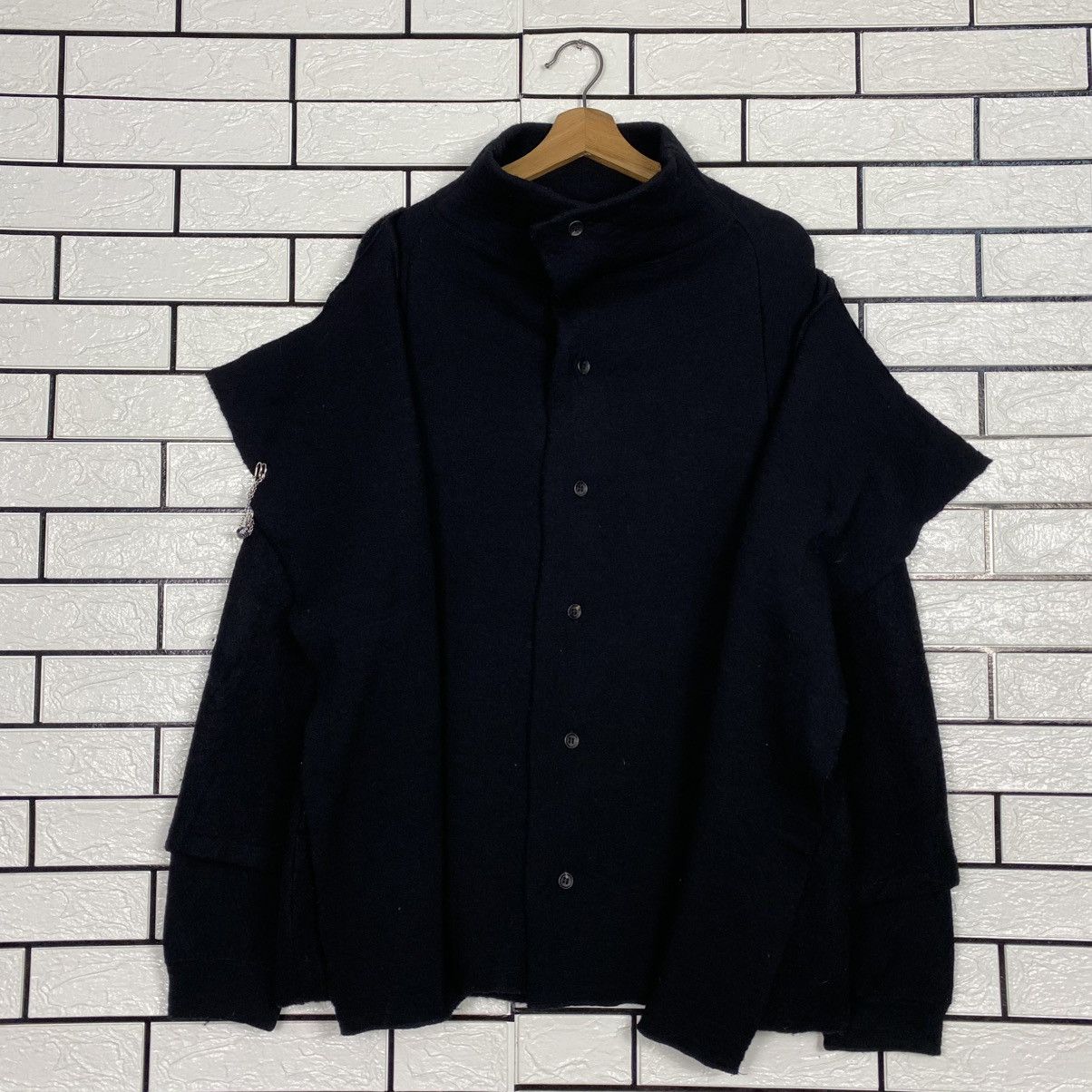 Yohji Yamamoto 🔥RUNWAY AVANT GARDE Y’S YOHJI YAMAMOTO DOUBLE LAYER JACKET Size M / US 6-8 / IT 42-44 - 2 Thumbnail