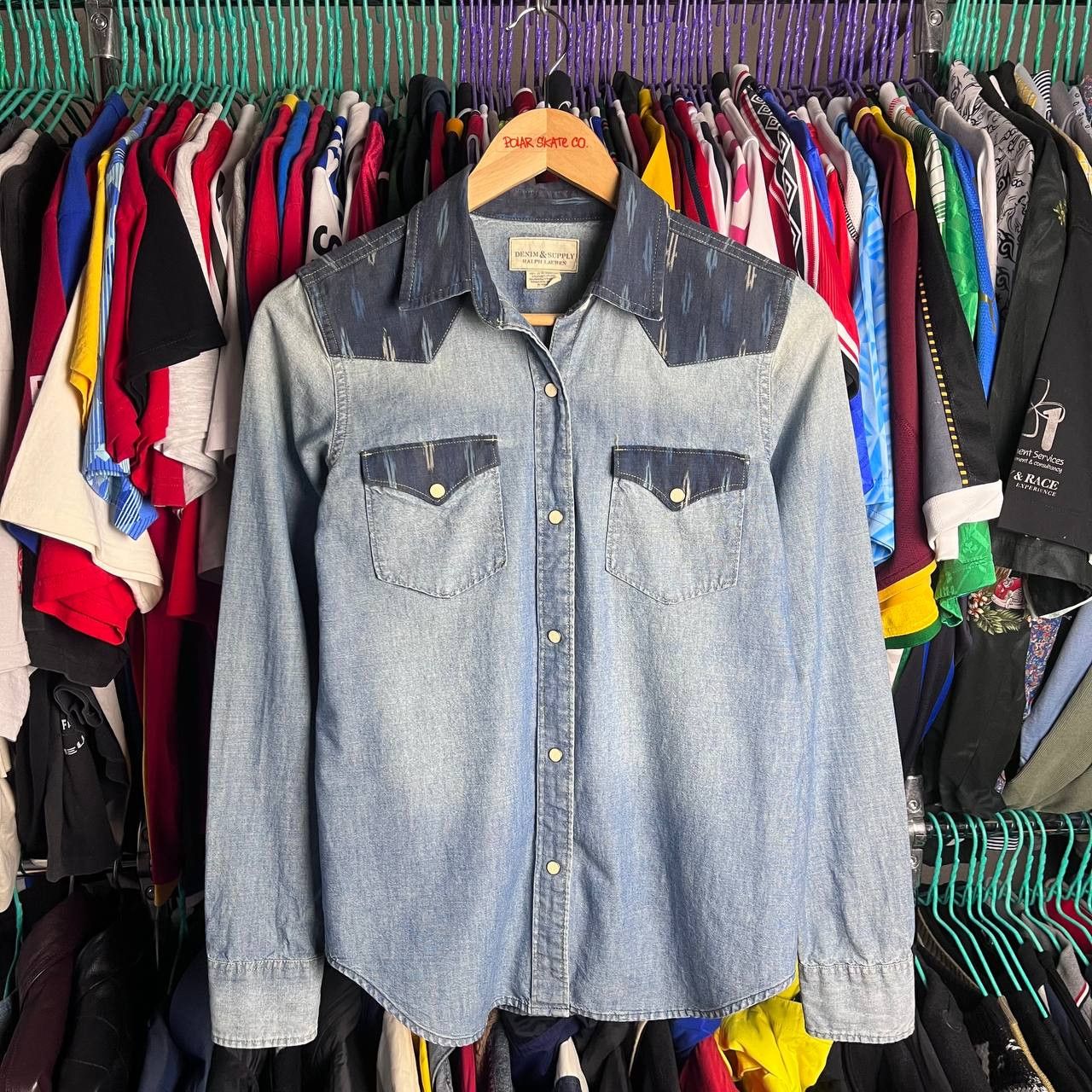 Denim & Supply Ralph Lauren Ralph Lauren Denim Supply Western Aztec Button Shirt Size S / US 4 / IT 40 - 1 Thumbnail