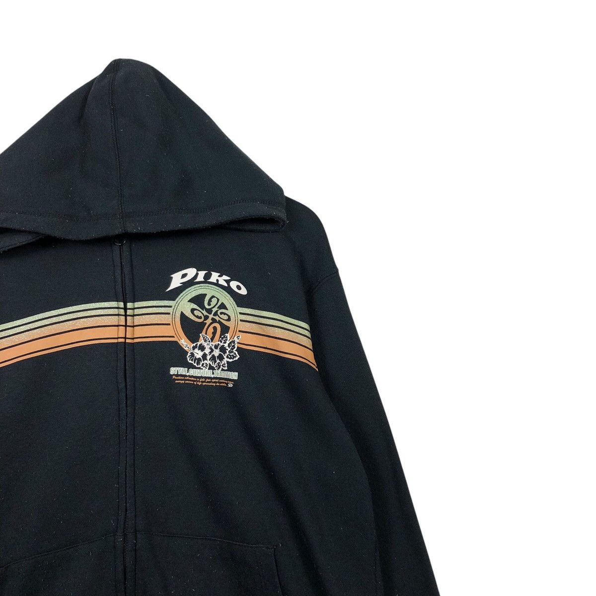 Japanese Brand × Vintage 📌Vintage Zipper Hoodie Sweater Piko Hawaii Big Logo Size US L / EU 52-54 / 3 - 7 Thumbnail
