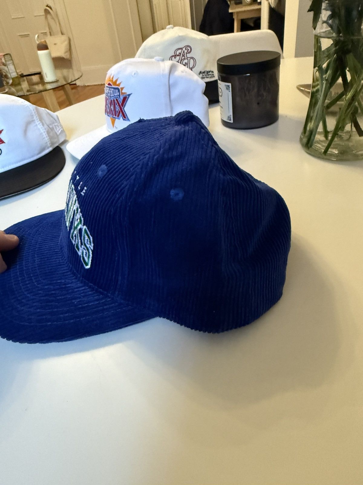 The Game Vintage Corduroy Seattle Seahawks Hat Size ONE SIZE - 4 Thumbnail