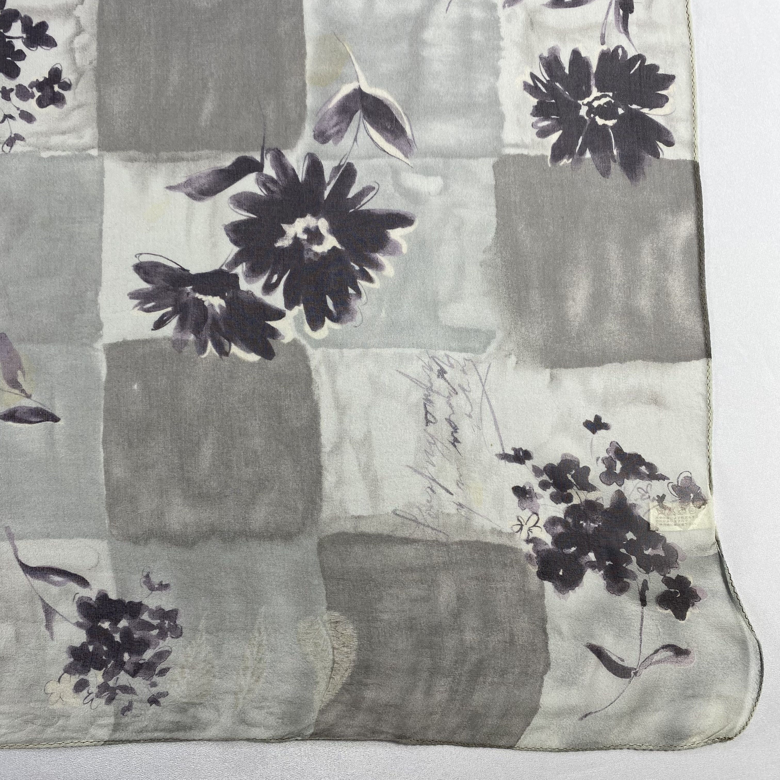 Japanese Brand × Vintage Vintage Floral Silk Scarf SS072 Size ONE SIZE - 2 Thumbnail
