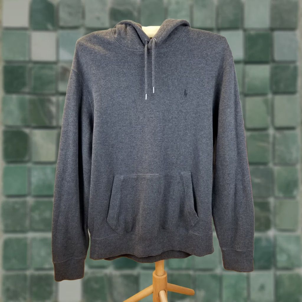 Ralph Lauren VINTAGE RALPH LAUREN POLO HOODY GRAY ELBOW PATCH SWEATSHIRT SIZE LARGE MEN’S Shirt Pullover Rugby 27 INCH 20 INCH 22 INCH 26 INCH 27 INCH Mens Size US L / EU 52-54 / 3 - 1 Thumbnail