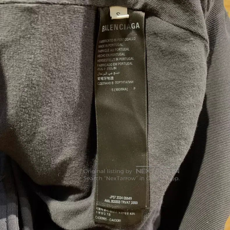 Balenciaga Balenciaga Reversed Letter Zip Hoodie Size US S / EU 44-46 / 1 - 7 Thumbnail