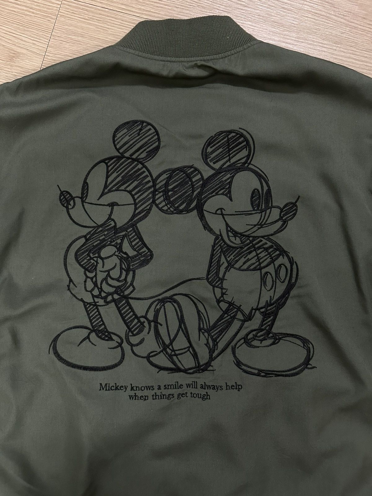 GU × Undercover Rare Beautiful GU Undercover Mickey Mouse Bomber Jacket Size US M / EU 48-50 / 2 - 10 Thumbnail