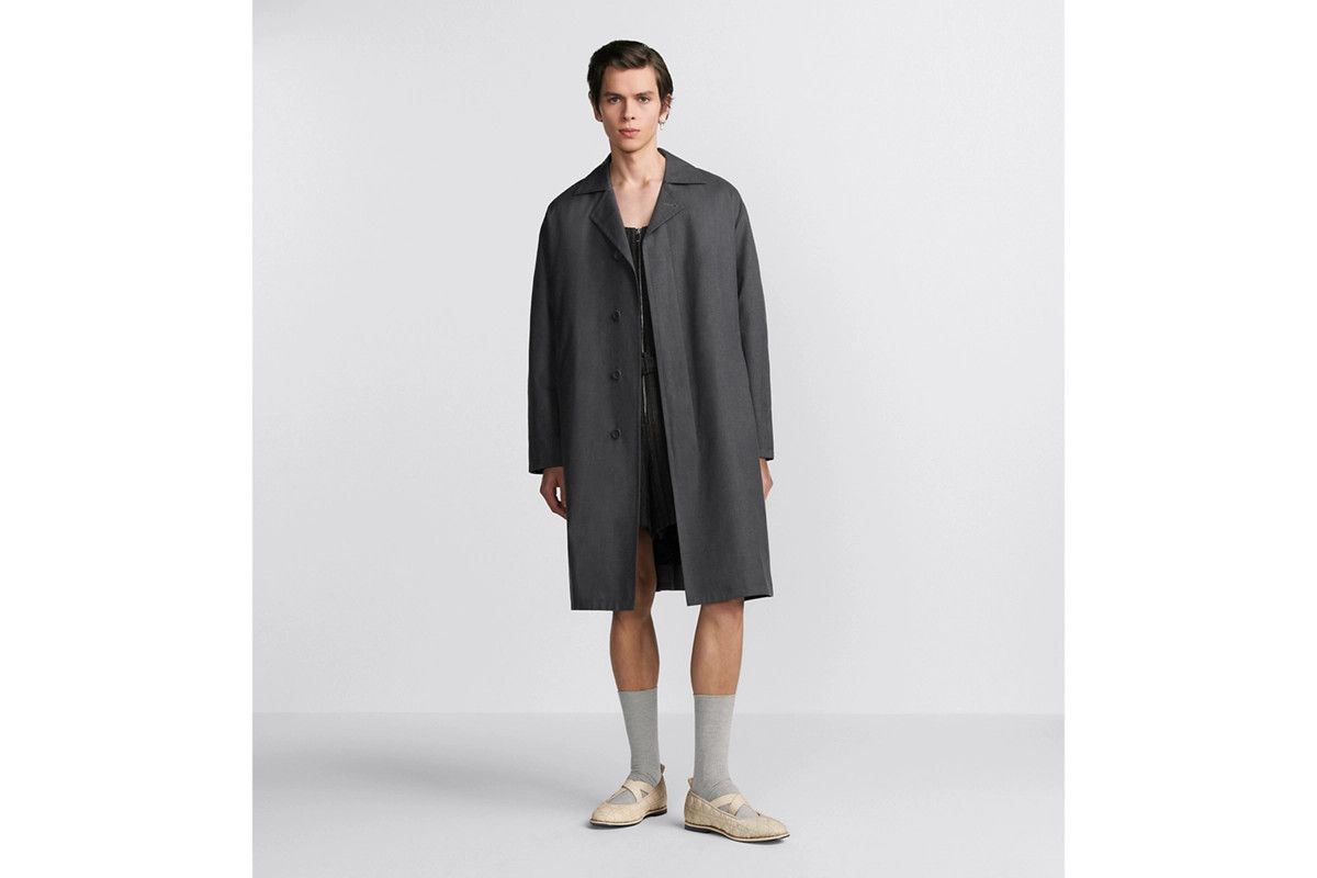 Dior o1bcso1str0326 Coat With Martingale Belt in Grey Size US M / EU 48-50 / 2 - 5 Thumbnail
