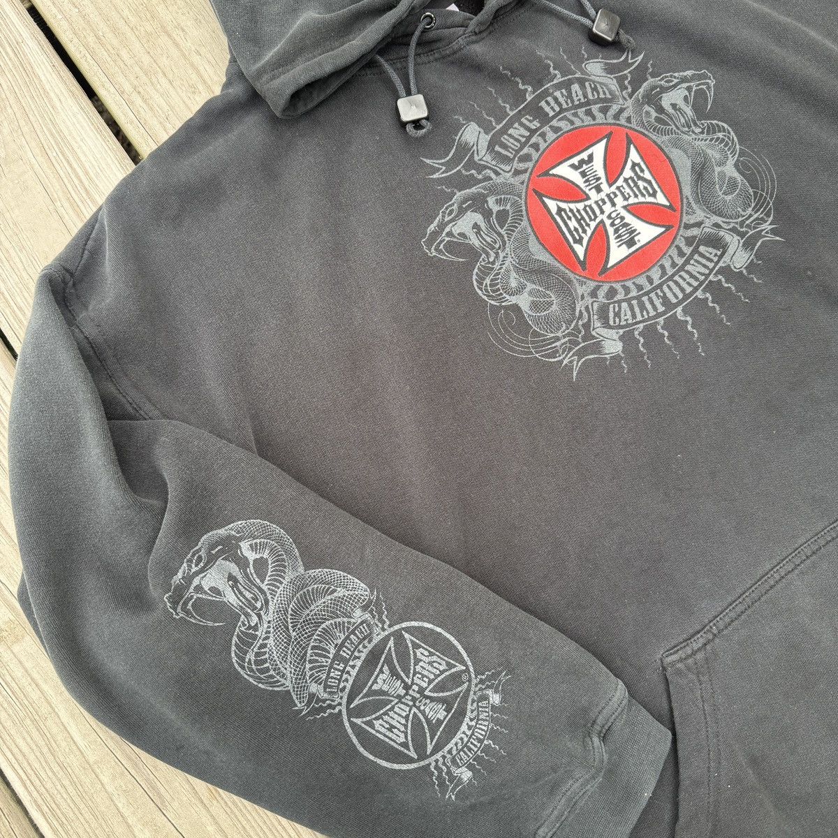 West Coast Choppers Vintage 90s West Coast Choppers Hoodie Size US XXL / EU 58 / 5 - 4 Thumbnail