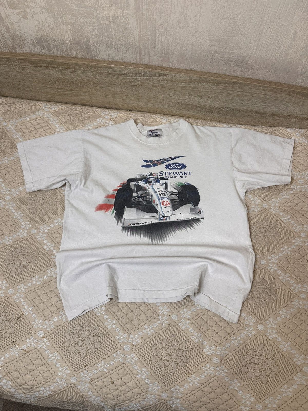 Formula 1 🔥 90s Stewart Grand Prix Ford Formula 1 GSI T Shirt Vintage Size US L / EU 52-54 / 3 - 6 Thumbnail