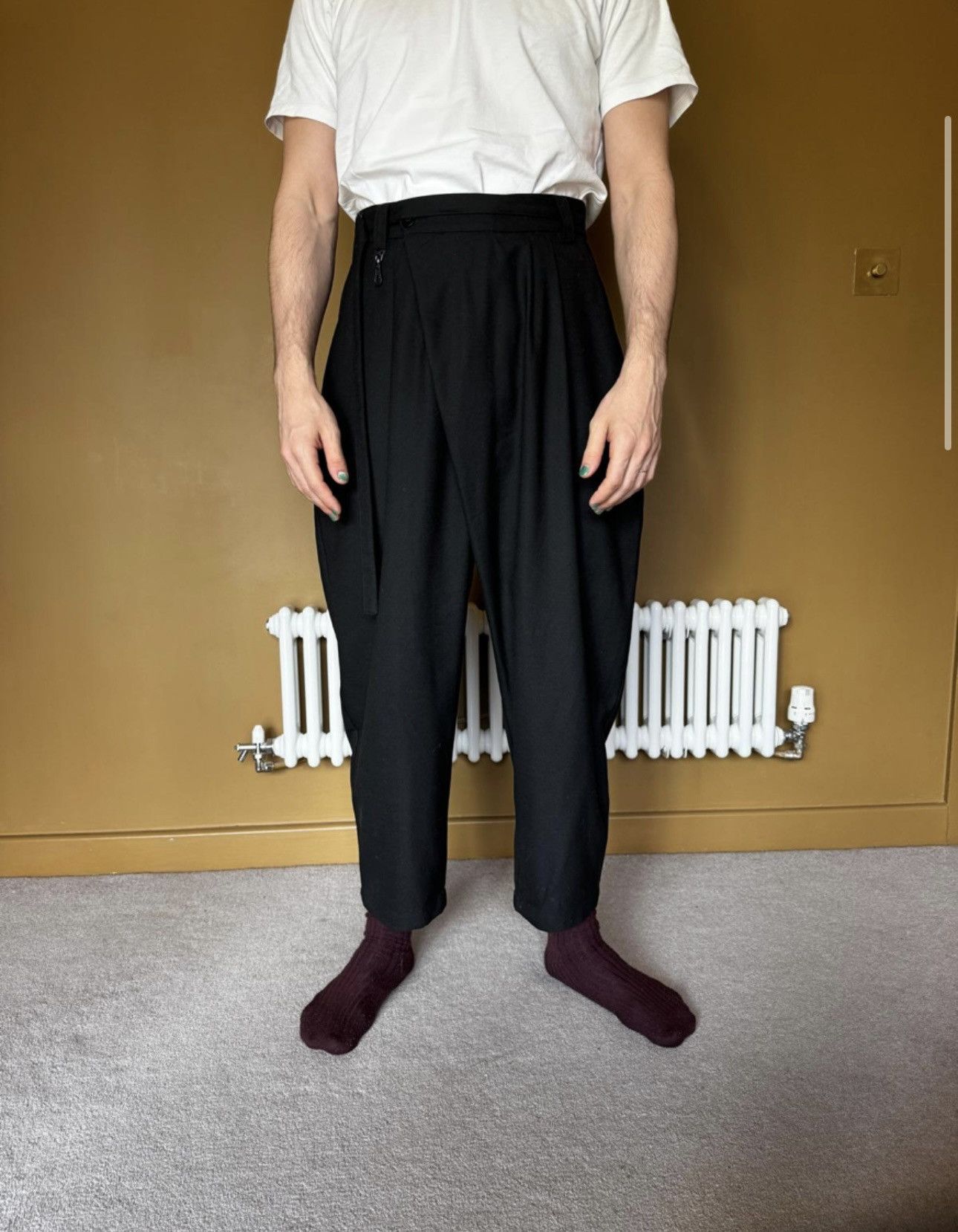 JOE CHIA Cross Stitch With Hook Trousers Size US 30 / EU 46 - 7 Thumbnail