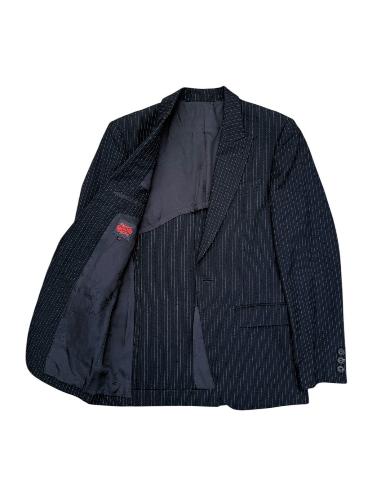 Jean Paul Gaultier JEAN PAUL GAULTIER Pin Striped Tailored Blazer Jacket Size 46R - 1 Thumbnail