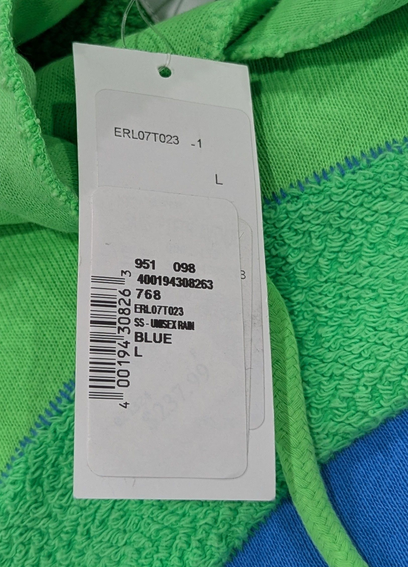 ERL ERL Rainbow Knit Pullover Hoodie Hoodie Green/Blue Large Size US L / EU 52-54 / 3 - 8 Thumbnail
