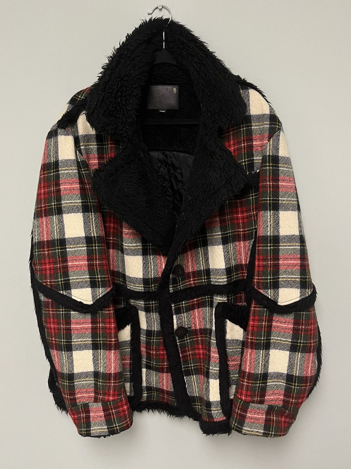 R13 Imitation sheepskin coat. Medium Size M / US 6-8 / IT 42-44 - 10 Thumbnail