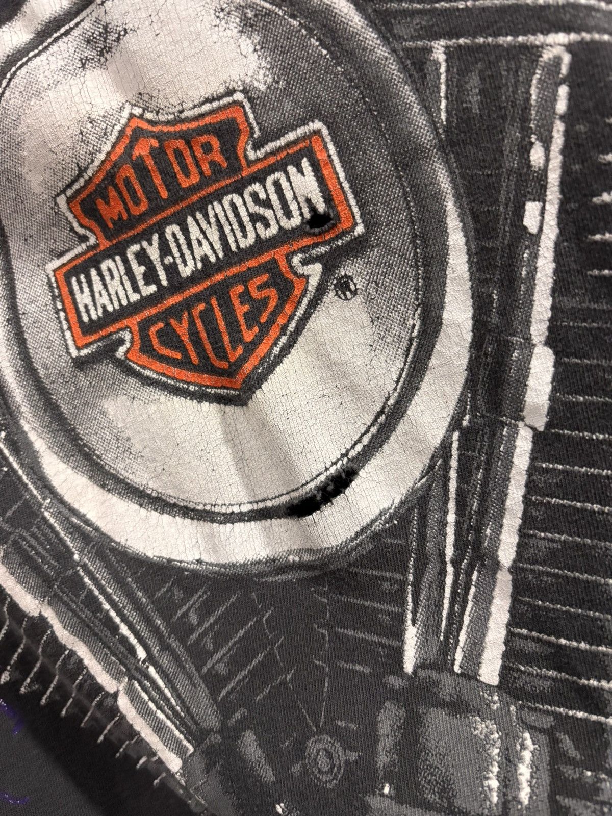 Vintage Vintage Harley Davidson Thunder & Lighting T Shirt Size US L / EU 52-54 / 3 - 5 Thumbnail