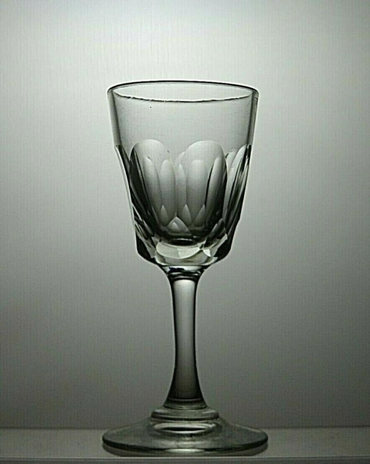 The Unbranded Brand Vintage Lead Crystal Cut Glass Set Of 4 Sherry Glasses Size ONE SIZE - 4 Thumbnail