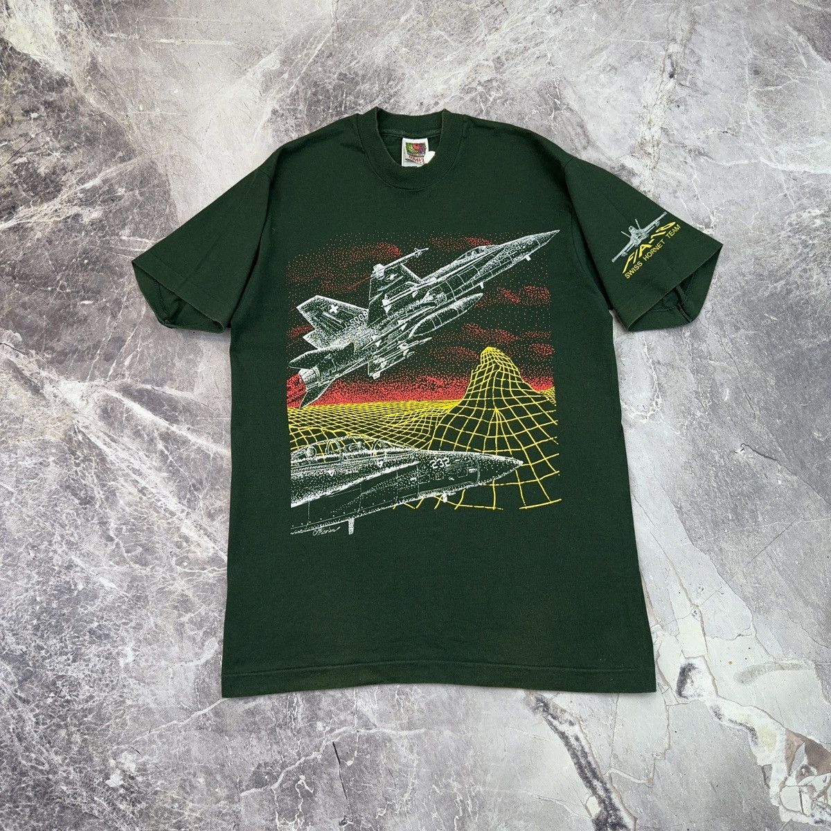 Arts & Science × Vintage Vintage Super Hornet F/A - 18 T shirt USA Military 90s Size US M / EU 48-50 / 2 - 16 Thumbnail