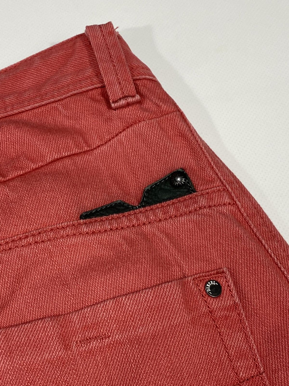 Diesel Diesel Darron Regular Slim Tapered Denim Jeans Pants Coral Size US 29 - 19 Thumbnail