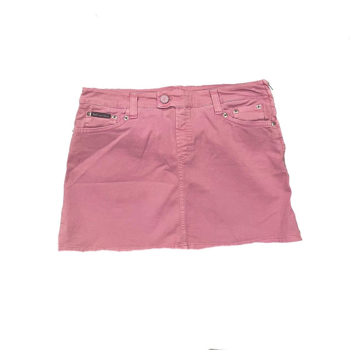 Dolce & Gabbana D&G Pink Denim skort Size 28" / US 6 / IT 42 - 1 Thumbnail