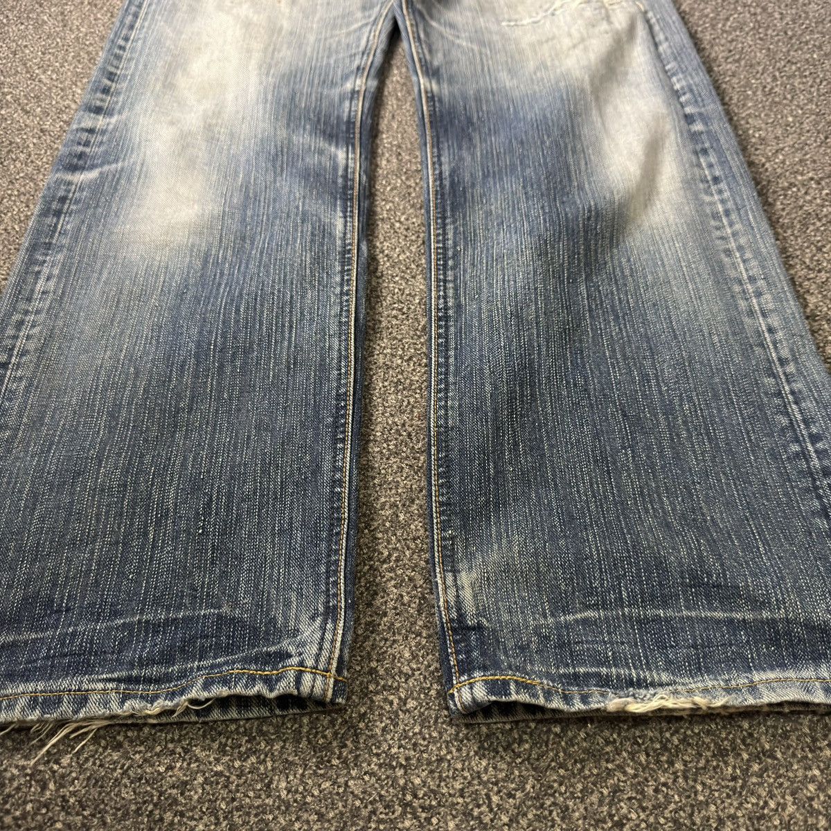 Denim & Co. 🔥🇯🇵 Vintage 90s Japanese Lee Distressed Light Wash Denim Size US 34 / EU 50 - 7 Thumbnail