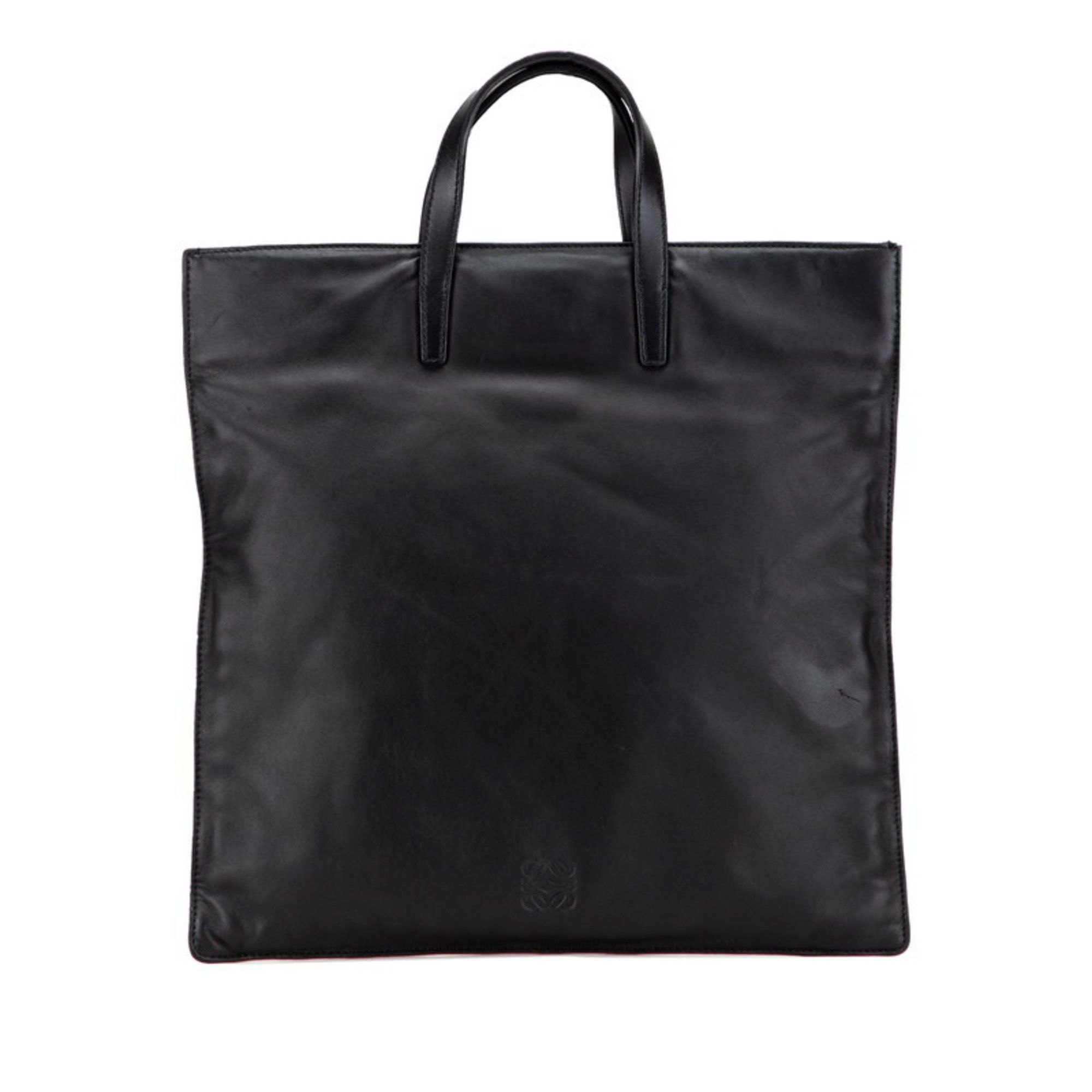 Loewe LOEWE Anagram Handbag Tote Bag Black Leather Women's Size ONE SIZE - 1 Thumbnail
