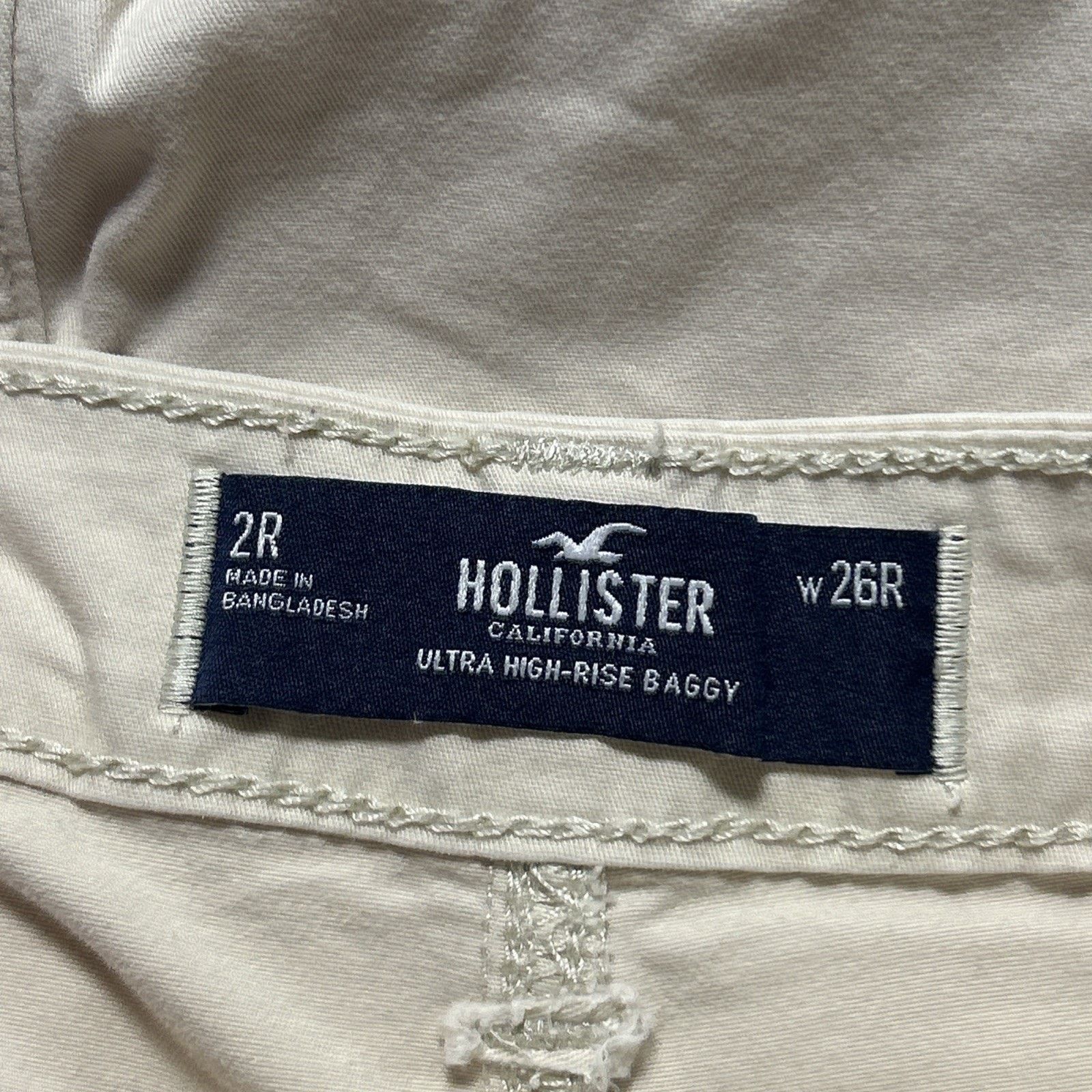 Hollister Cargo Beyond Baggy Jeans Women 2 26x30 Hamilton Loose Baggie Size 26" / US 2 / IT 38 - 3 Thumbnail