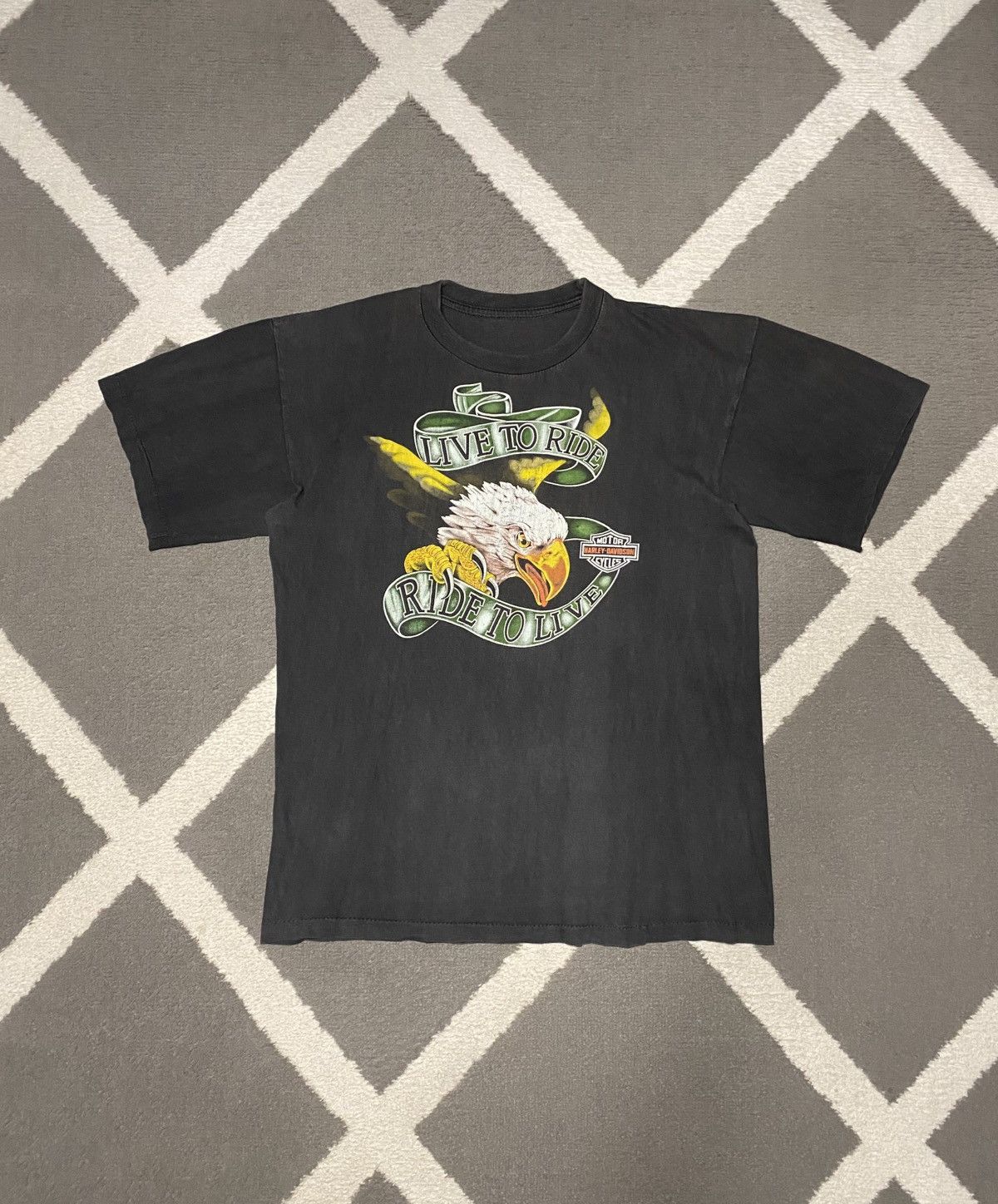 Harley Davidson × Vintage Vintage 80’s 90’s Single Stitch Harley Davidson T-shirt Tee Size US M / EU 48-50 / 2 - 4 Thumbnail