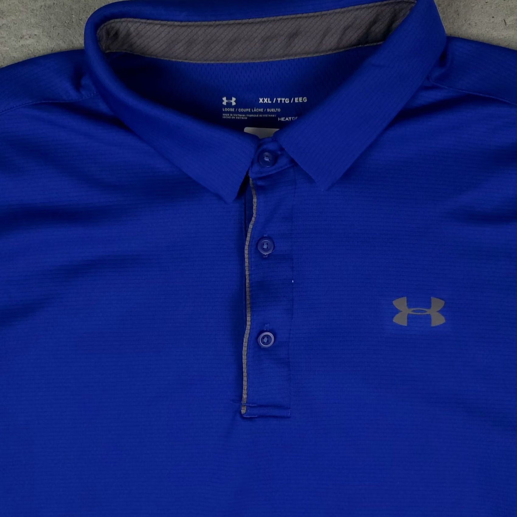 Under Armour Under Armour Polo Shirt - Blue Golf Casual Short Sleeve - Mens Size 2XL Size US XXL / EU 58 / 5 - 2 Thumbnail