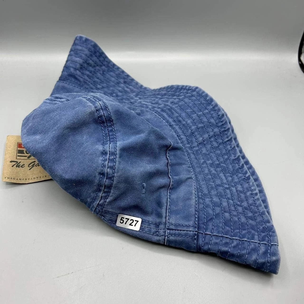 The Game The Game Hat Men Blue Blank Plain Bucket Cap Cotton New Size ONE SIZE - 8 Thumbnail