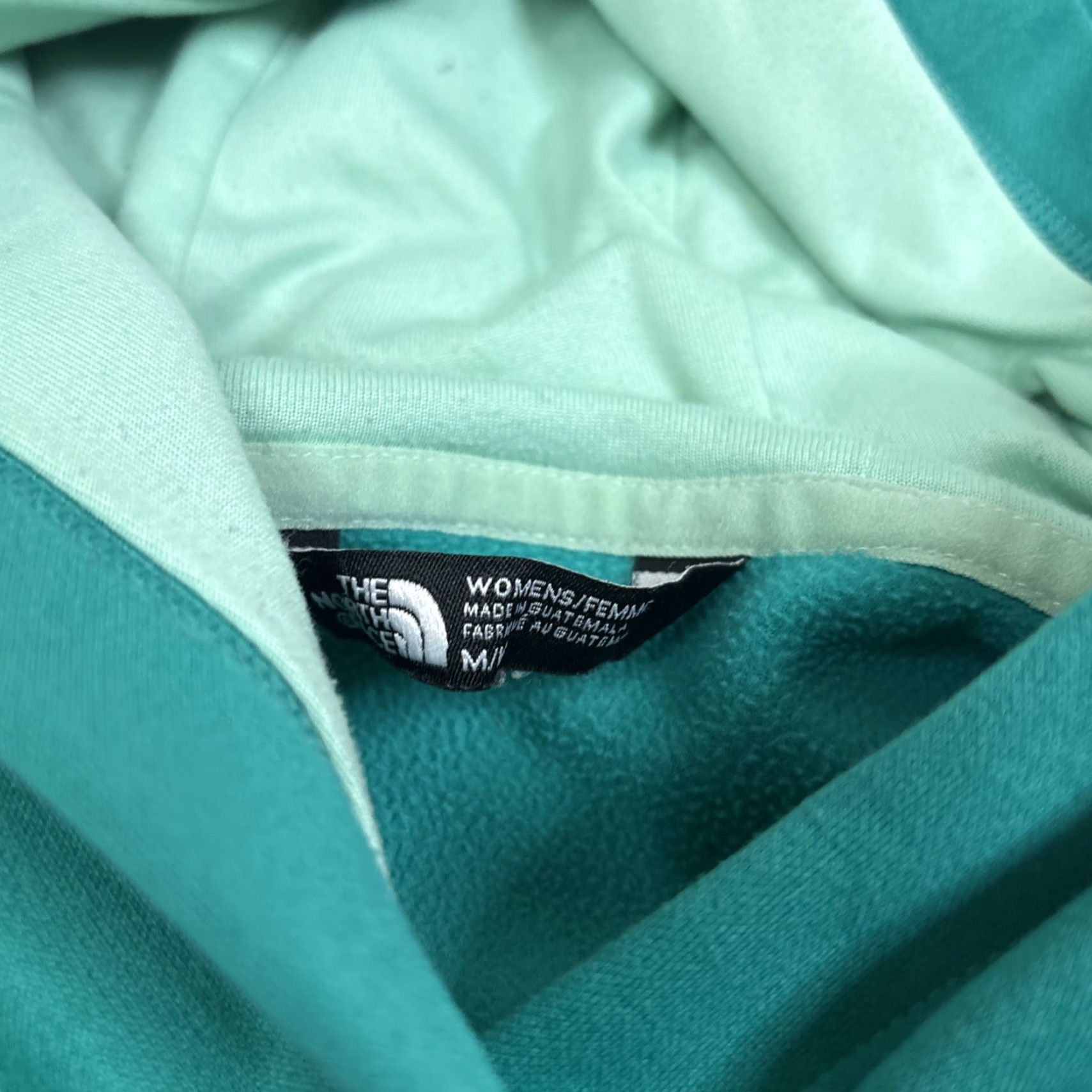The North Face The North Face Women's M Sports Hoodie Teal 100% Polyester Logo Print Long-Sleeve Pullover Hoodie Activewear Size M / US 6-8 / IT 42-44 - 3 Thumbnail