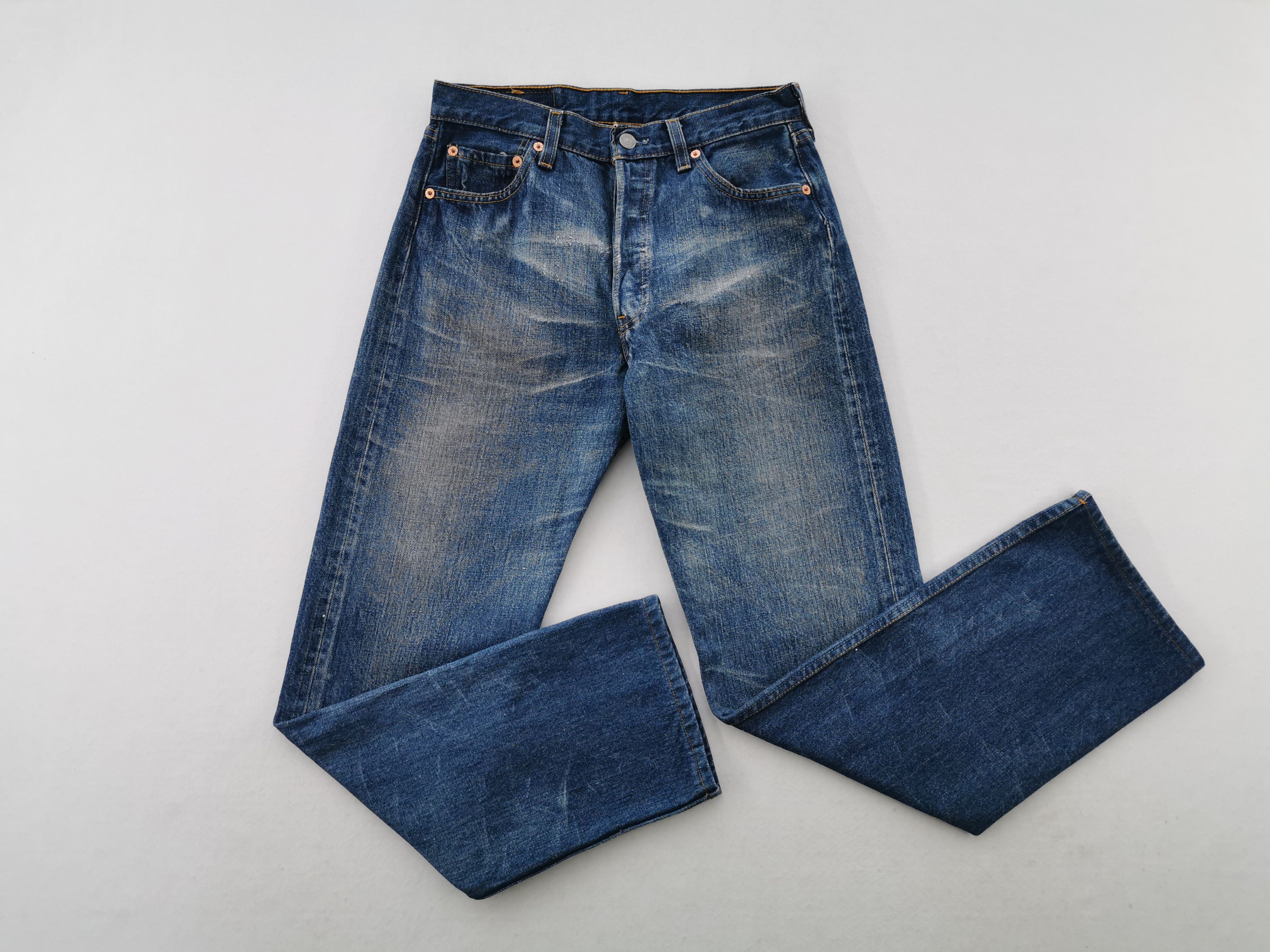 Levi's Vintage Levis Lot 501 Denim Jeans Made In USA Size 27/30x32 Size US 27 - 4 Thumbnail