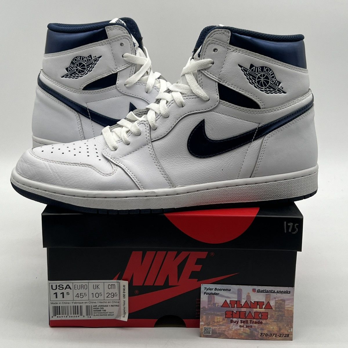 Air Jordan 1 high metallic navy