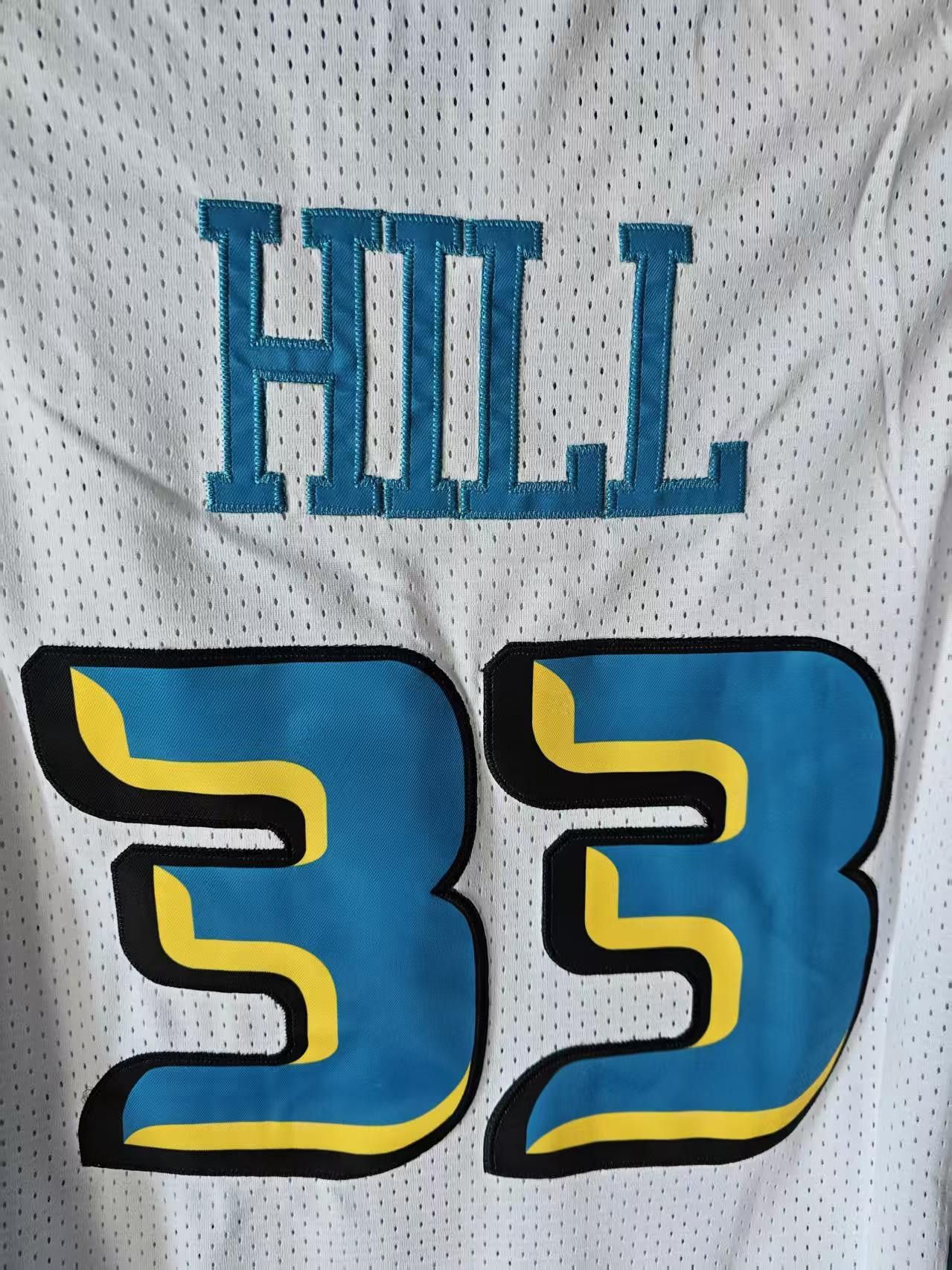 NBA Detroit PISTONS #33 Grant Hill Jersey White Size US XL / EU 56 / 4 - 5 Thumbnail