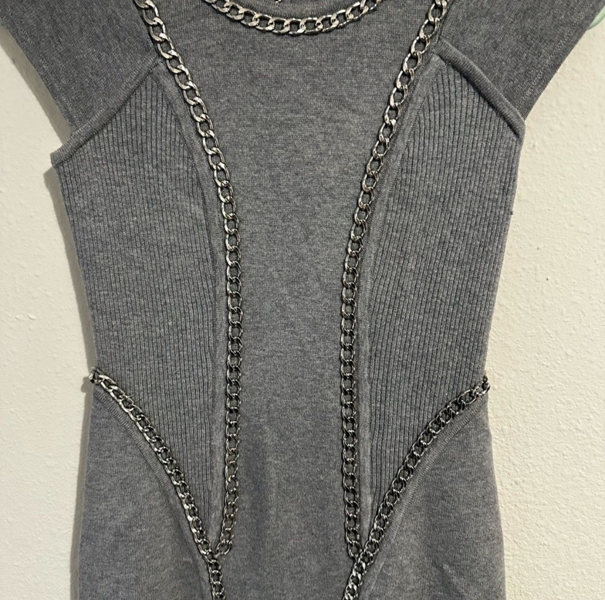 MILLY Knit chain, body con dress Size S / US 4 / IT 40 - 3 Thumbnail
