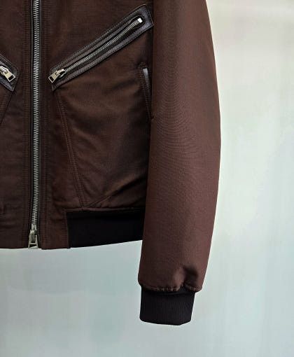 Tom Ford o1sm1stk0725 Suede Western Trucker Jacket in Chestnut Size US M / EU 48-50 / 2 - 3 Thumbnail