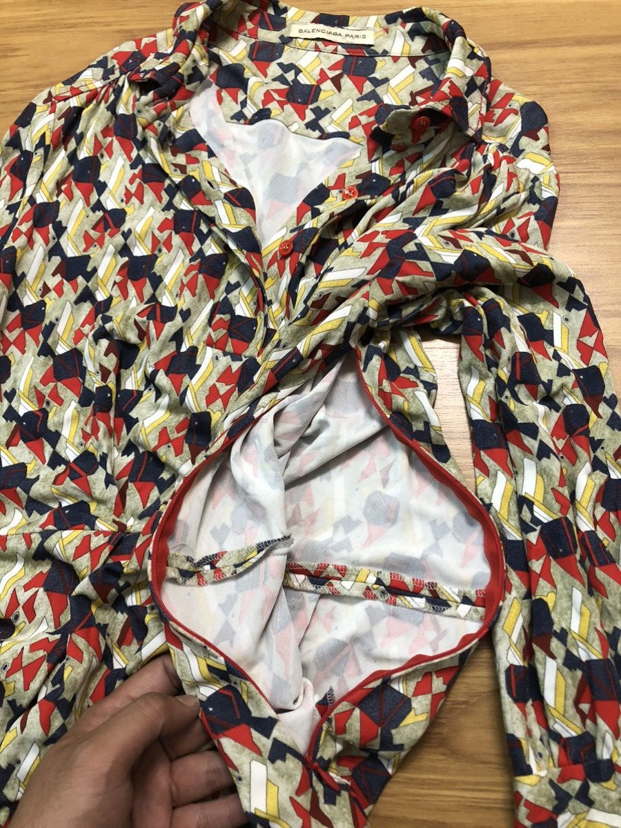 Balenciaga SS2011 Balenciaga Paris Exotic 100% Rayon Maxi Dress Size XS / US 0-2 / IT 36-38 - 24 Thumbnail