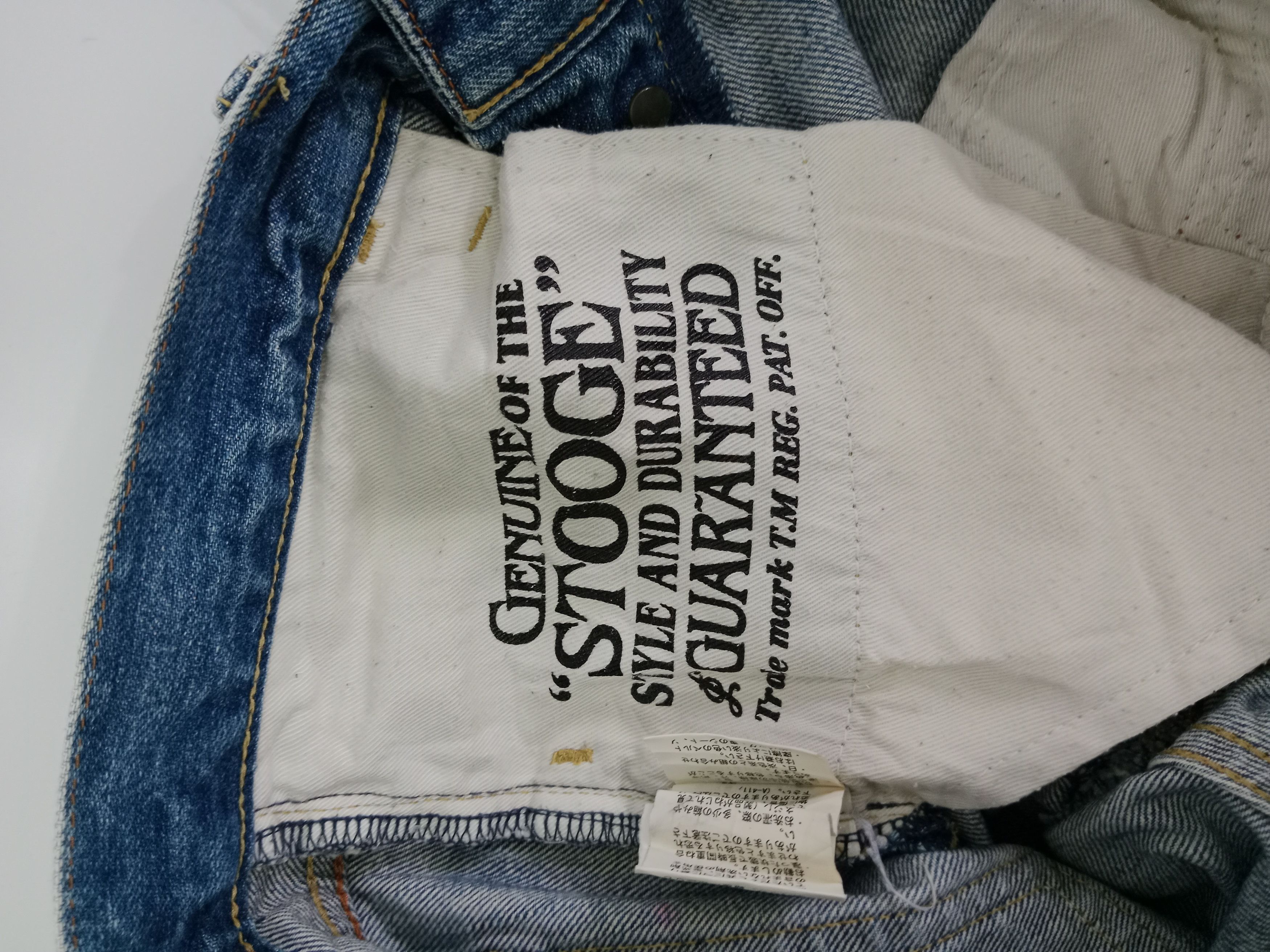 Japanese Brand The Stooge & Co Distressed Jeans Blue Denim Size US 31 - 10 Thumbnail