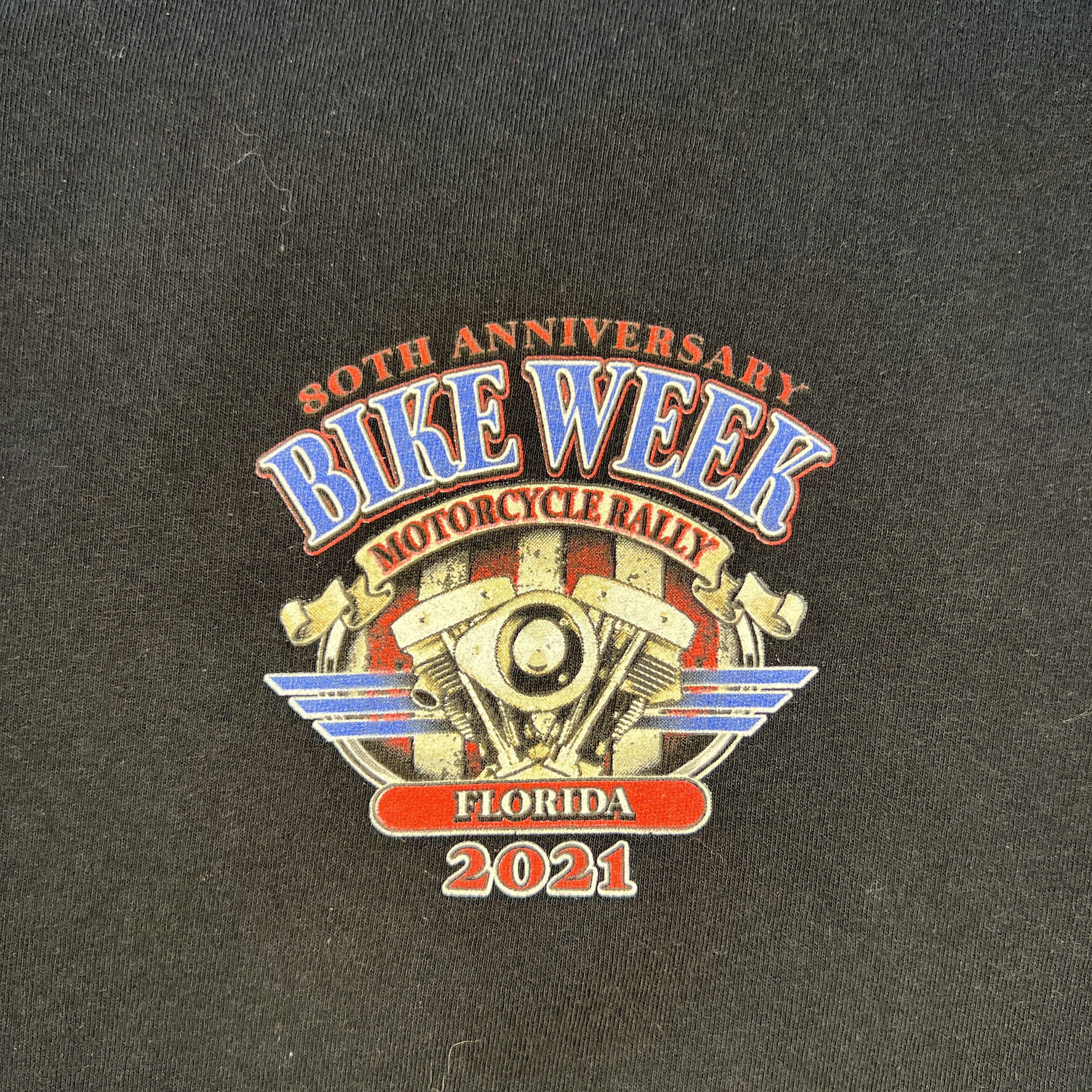 Other Vintage 2021 Florida Bike Week T-Shirt Size US XL / EU 56 / 4 - 7 Thumbnail