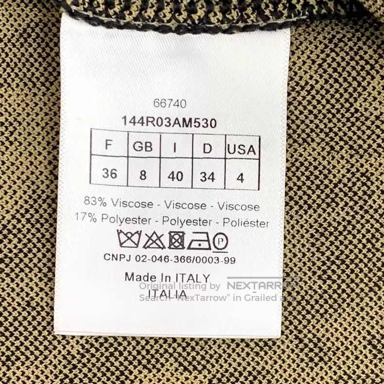 Dior Dior Brown leopard-print round-neck zipper long-sleeved kn Size XS / US 0-2 / IT 36-38 - 7 Thumbnail