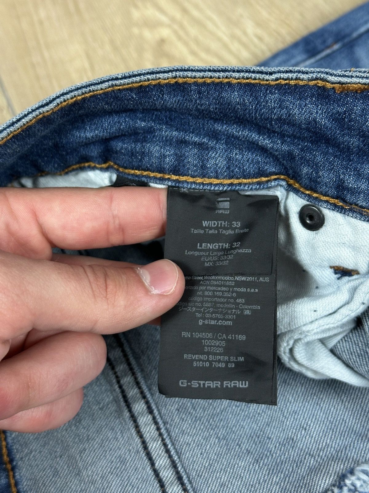 G-Star NEW🏷️ G-Star Raw Revend Super Slim Denim Jeans Size US 33 - 7 Thumbnail