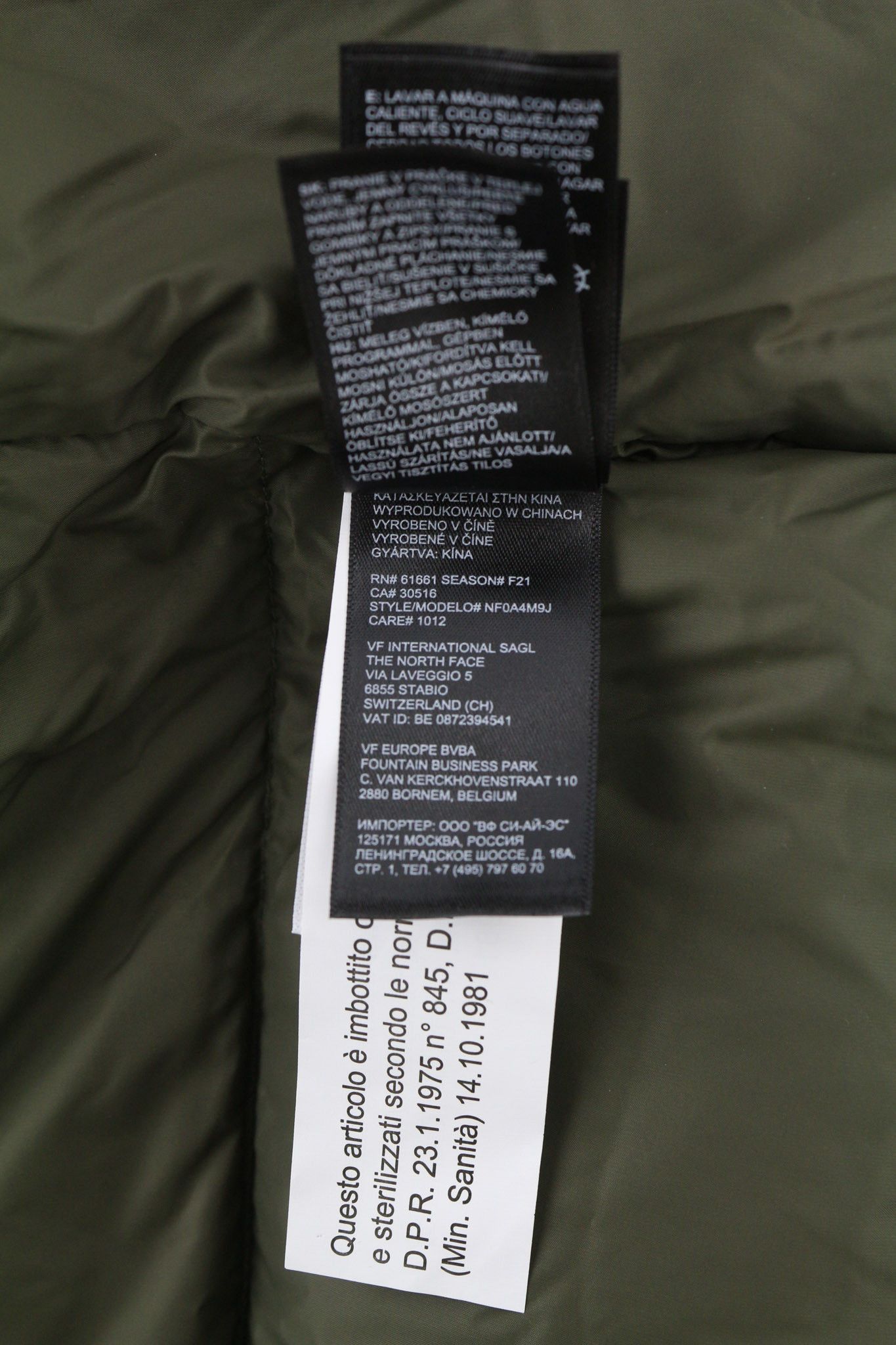 The North Face DIABLO M Green 700 Down Zipper Logo Puffer Jacket 80502 Size US M / EU 48-50 / 2 - 9 Thumbnail