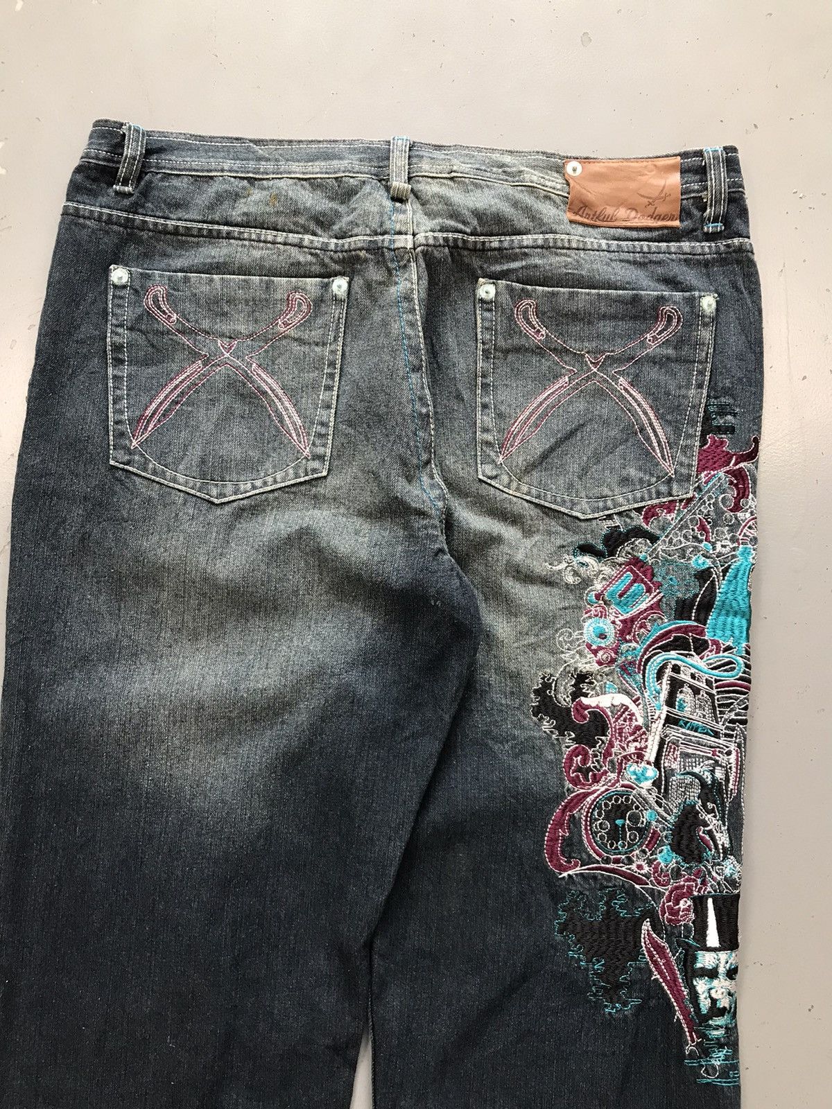 Vintage Vintage artful dodger embroidered denim Size US 41 - 10 Thumbnail