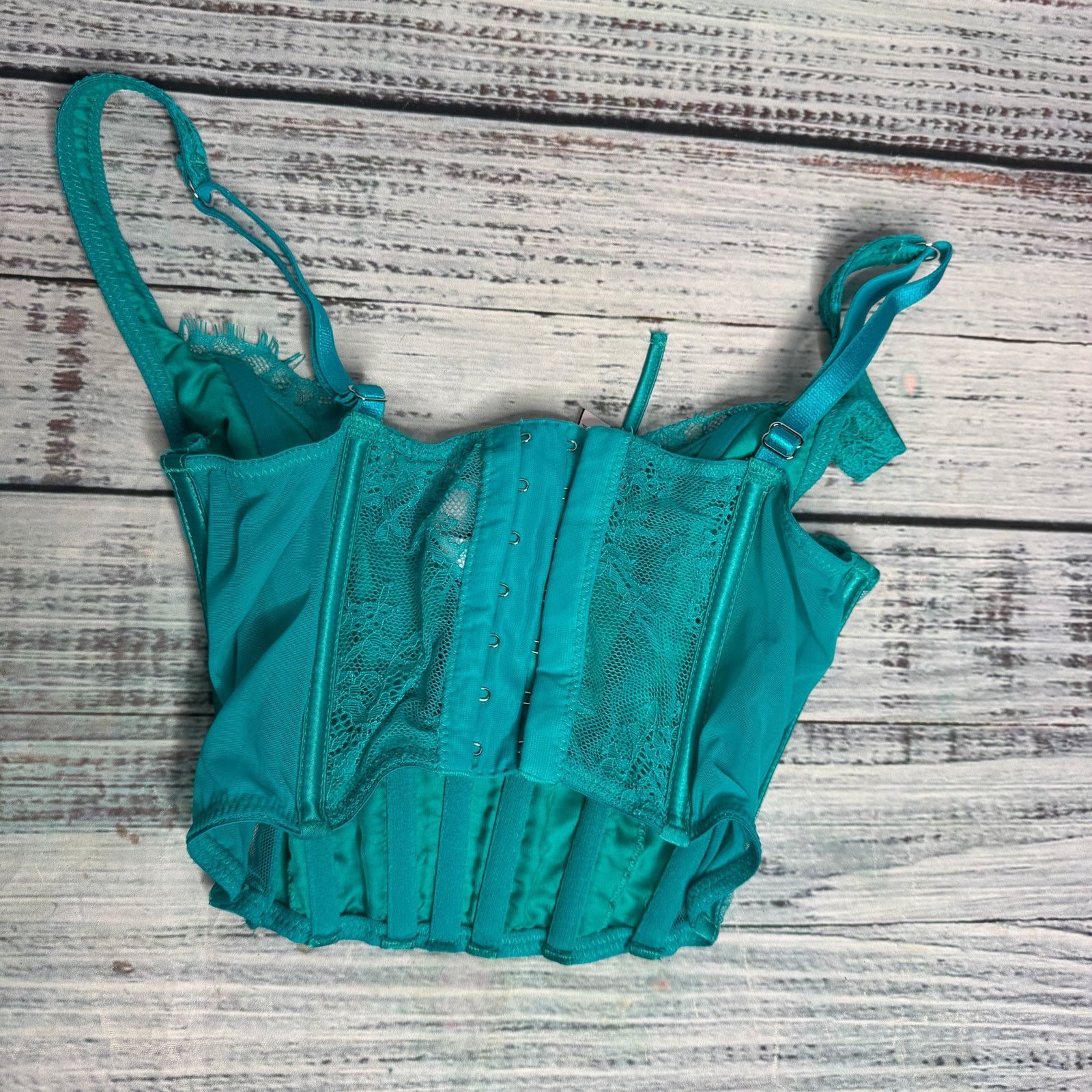 Victoria's Secret Victoria's Secret Dream Angels Unlined Lace-Up Bra Top XS Size ONE SIZE - 4 Thumbnail