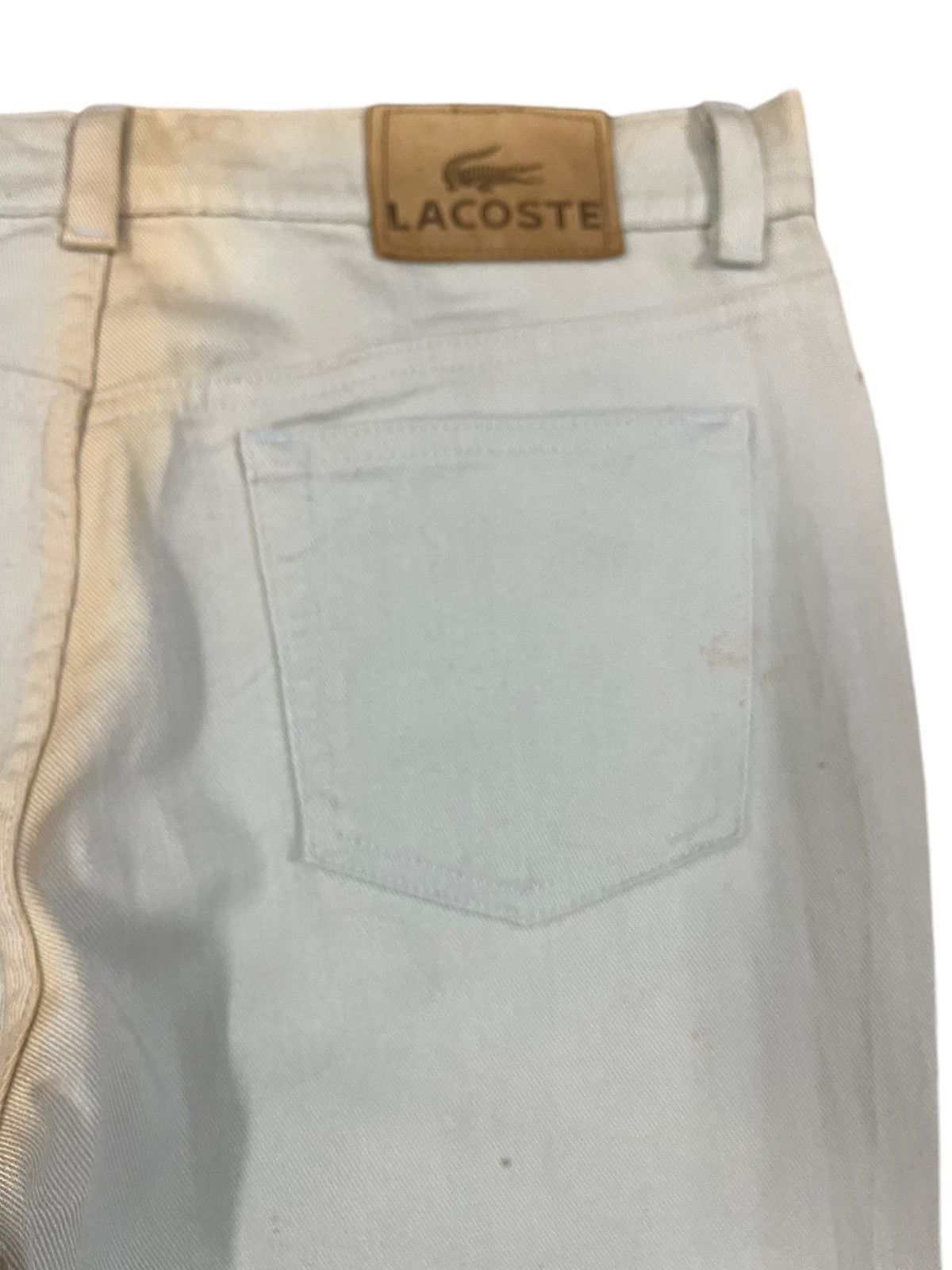 Lacoste × Le Grande Bleu (L.G.B.) × Retrofit Vintage Lacoste Faded Y2K Flare Denim Size US 30 / EU 46 - 7 Thumbnail