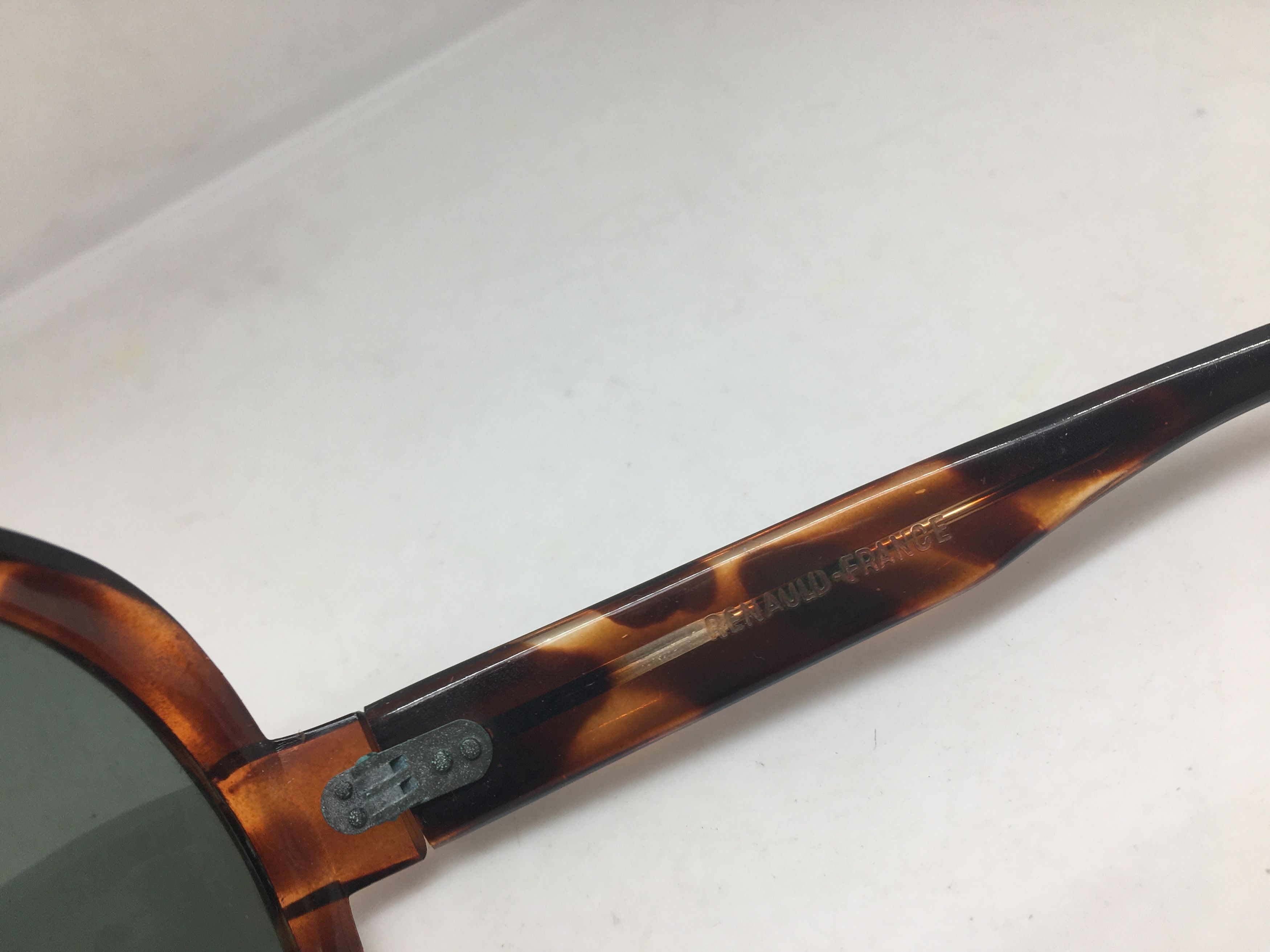 Vintage Vintage 60s Handmade Tortoise Sunglasses Frame Glass Lens Size ONE SIZE - 4 Thumbnail