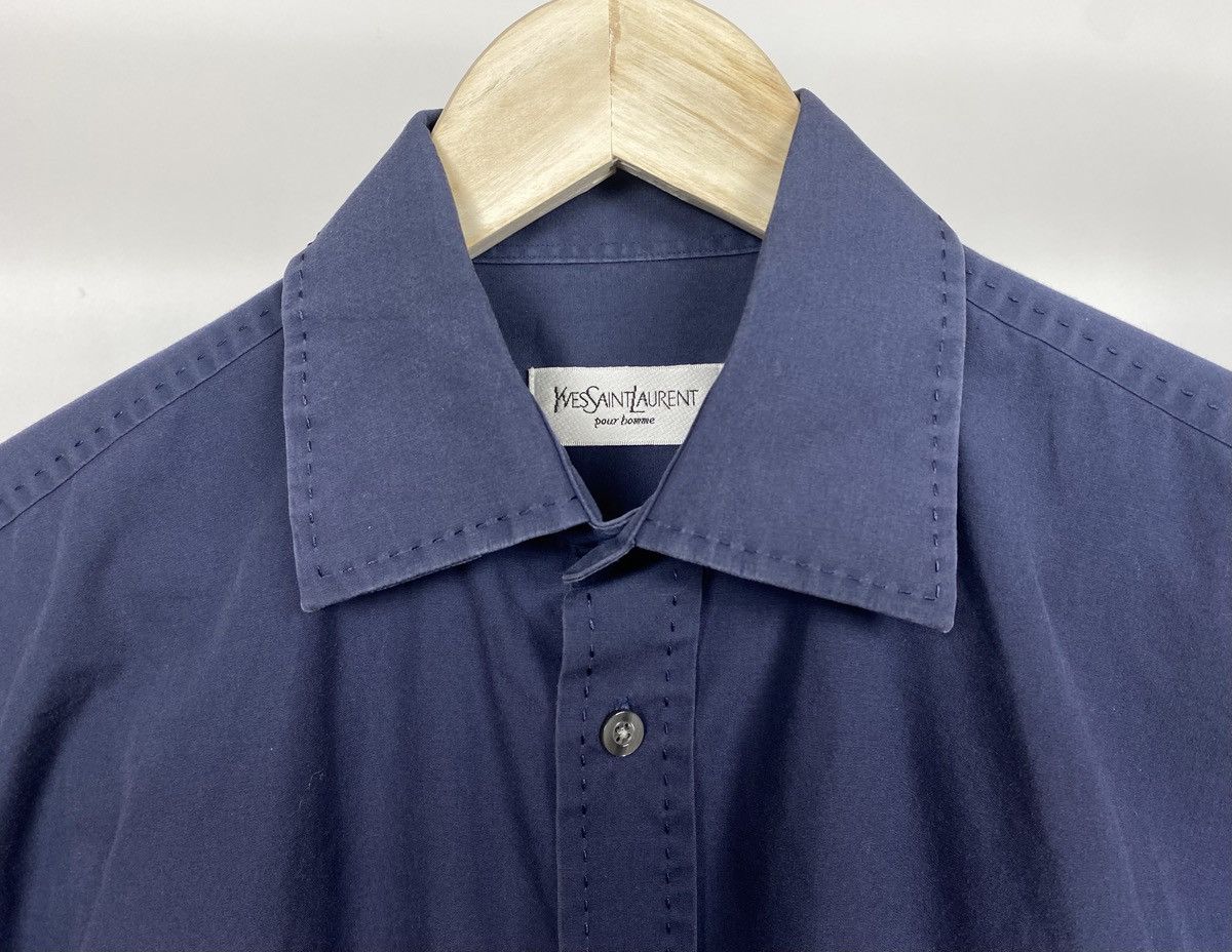 Yves Saint Laurent Yves Saint Lauren Shirt YSL Vintage 00’s Dress Button Up Size US M / EU 48-50 / 2 - 4 Thumbnail