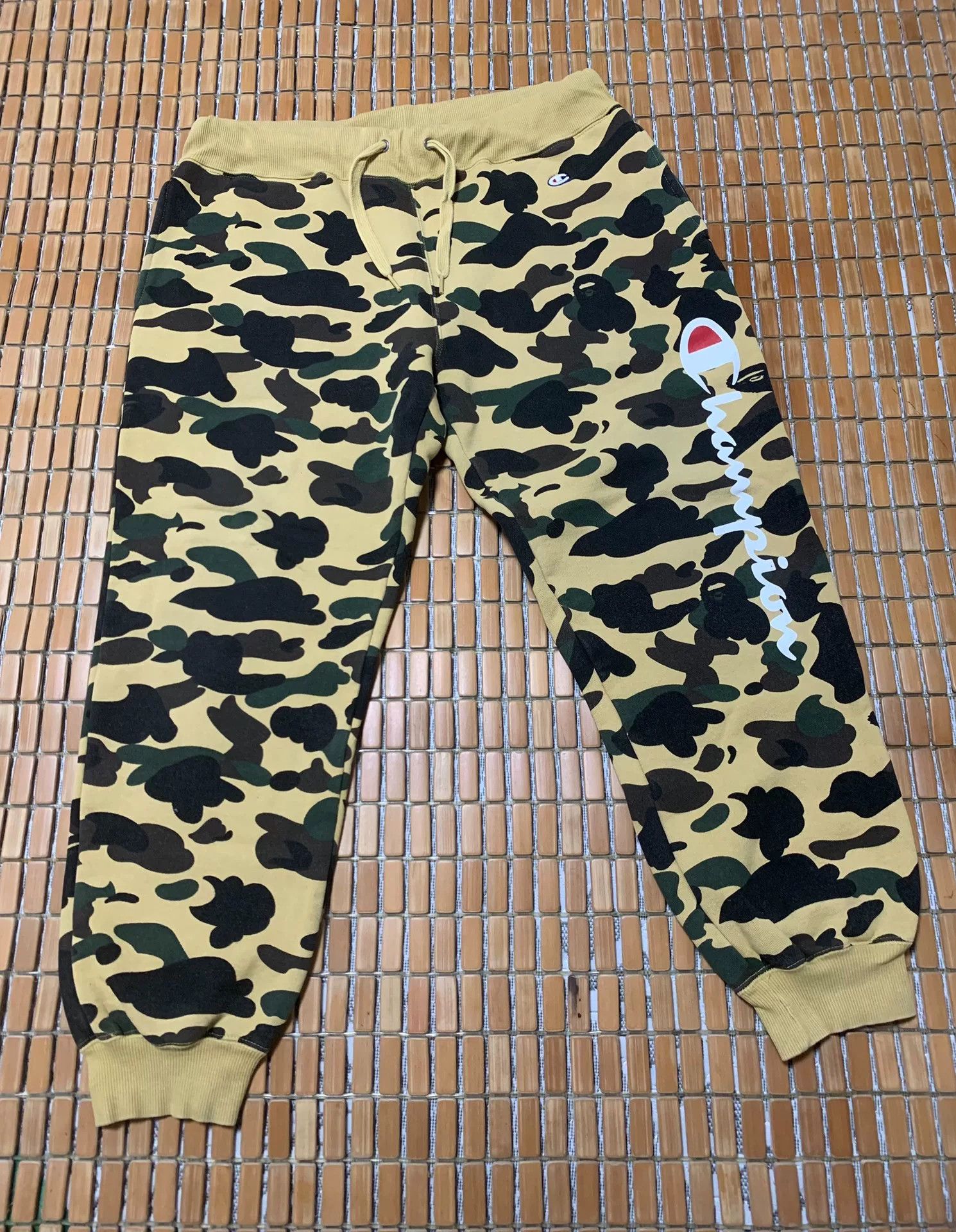 Bape BAPE x Champion Camo Casual Pants Size US 30 / EU 46 - 1 Thumbnail