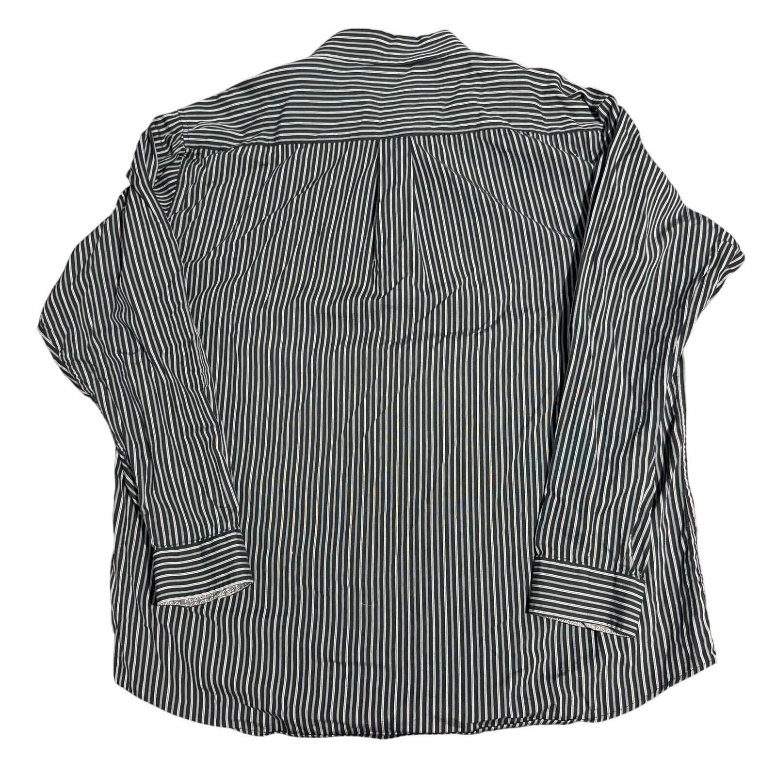 Enro Enro XXL Striped Button Down Shirt Long Sleeve Non Iron Size US XXL / EU 58 / 5 - 2 Thumbnail