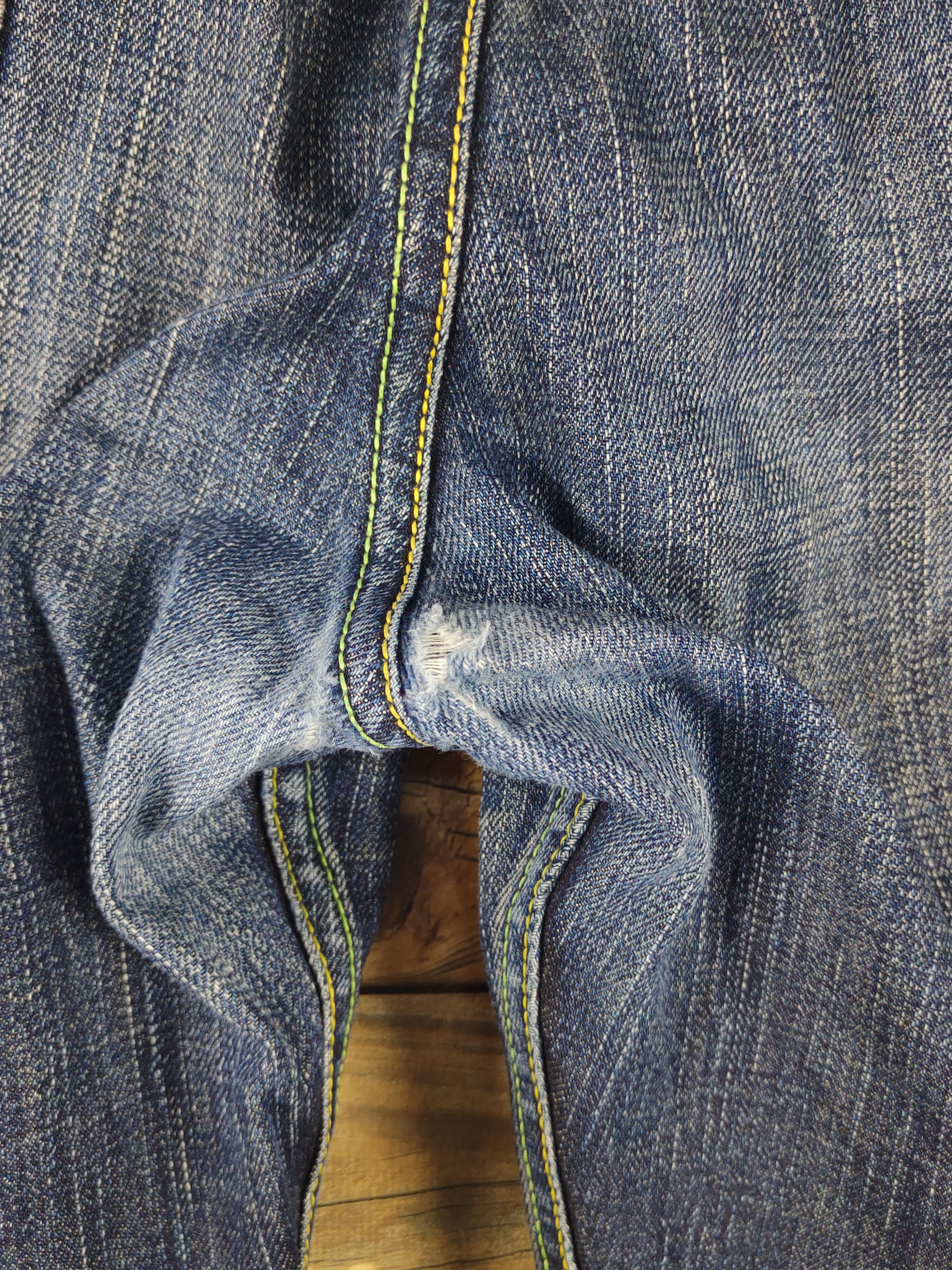 Levi's 503 Levi's Dark Blue Distressed Ripped denim Jeans #W1725 Size US 34 / EU 50 - 7 Thumbnail