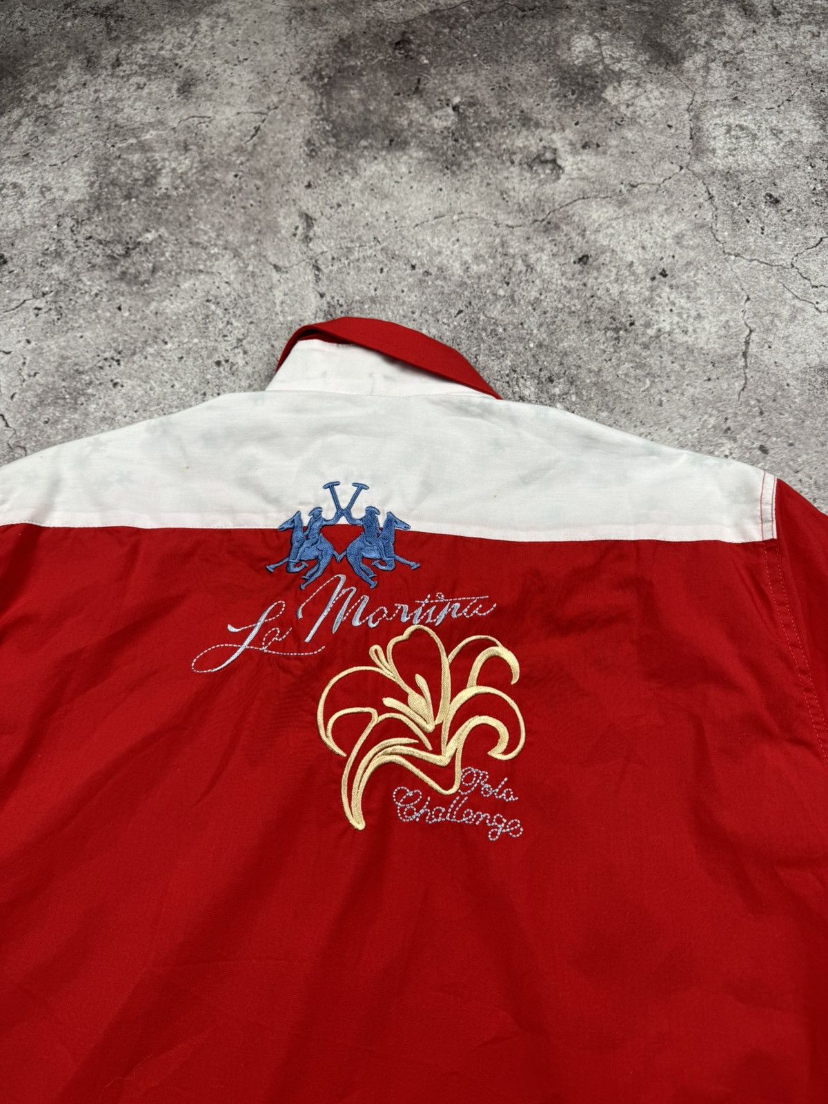 La Martina Vintage La Martina Button Polo Shirt Big Logo Japanese Y2K Size US L / EU 52-54 / 3 - 9 Thumbnail